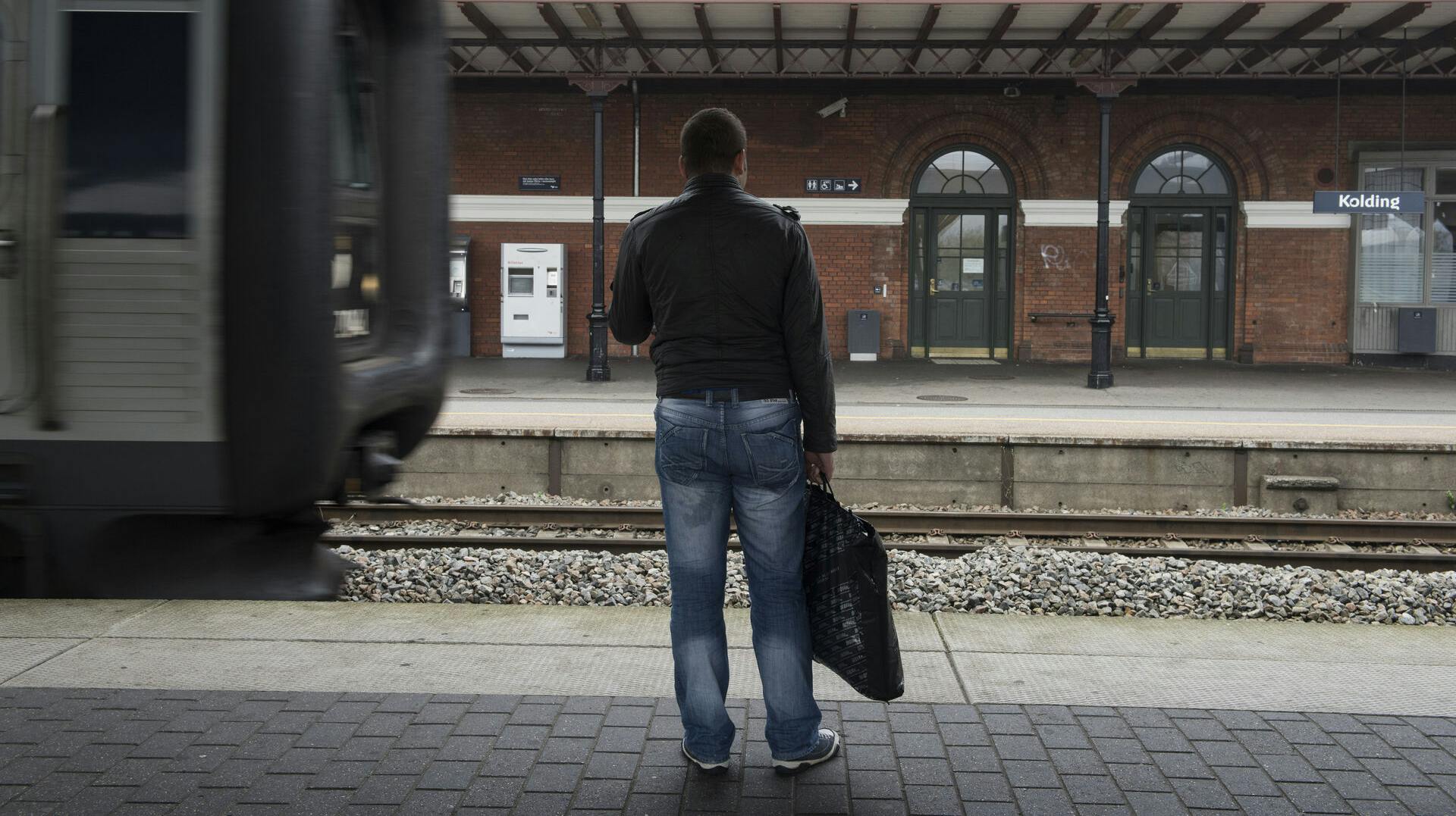 Ulykken skete på Kolding banegård.