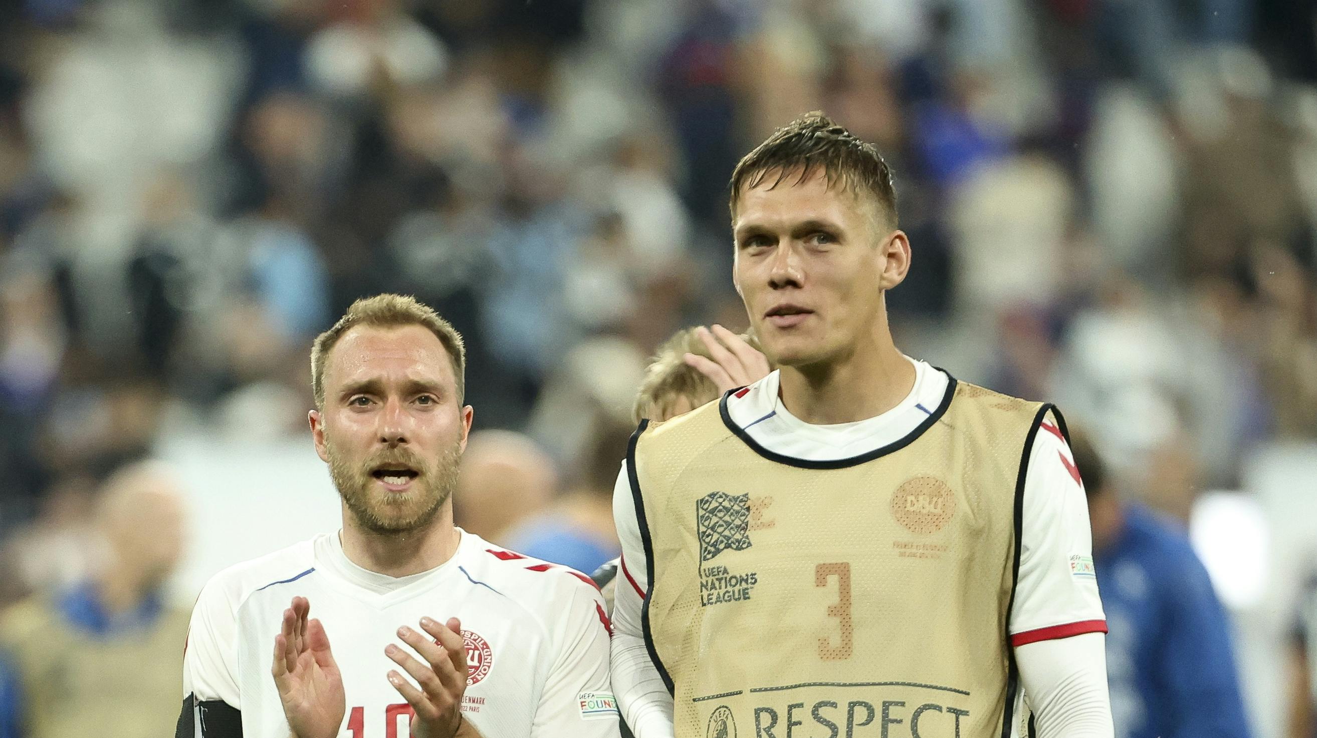 Jannik Vestergaard (th.) er blevet far.