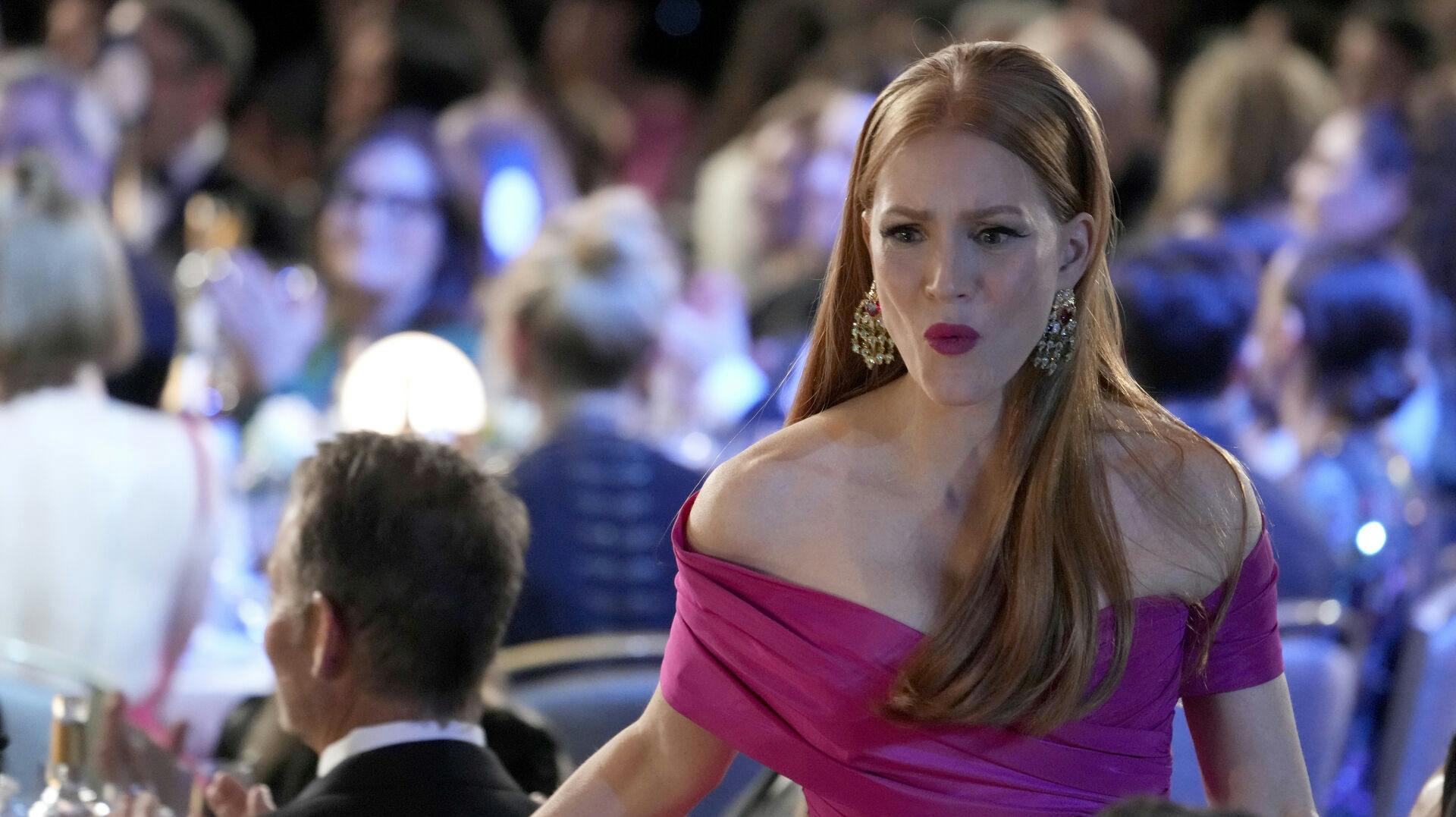 Jessica Chastain havde ikke forventet at vinde en pris til nattens SAG Awards.