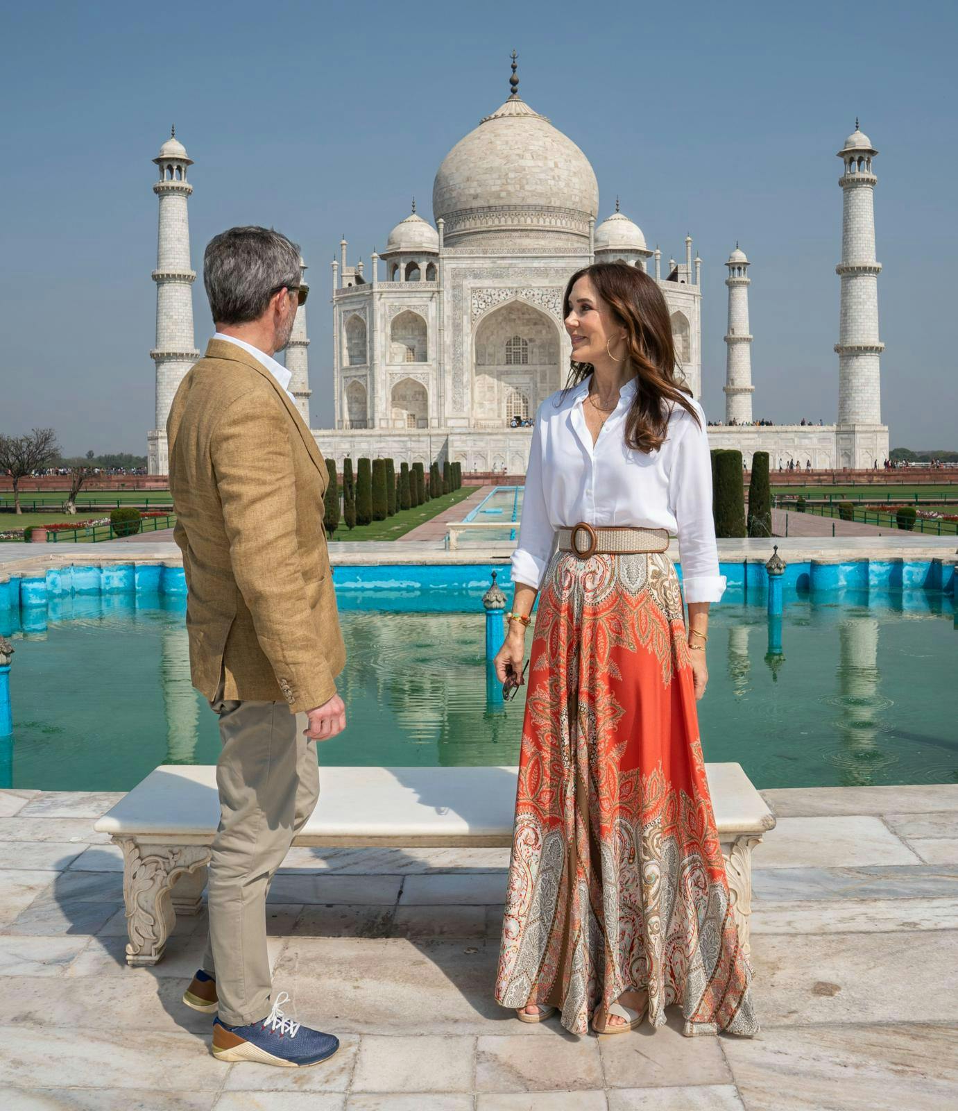 Kronprinsparret i Indien