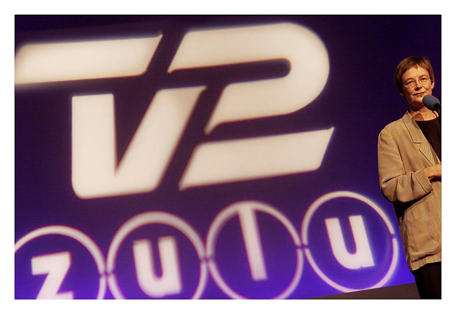Pressemøde ved præsentationen af TV 2 ZULU af daværende direktør for TV 2 Cristina Lage Hansen.