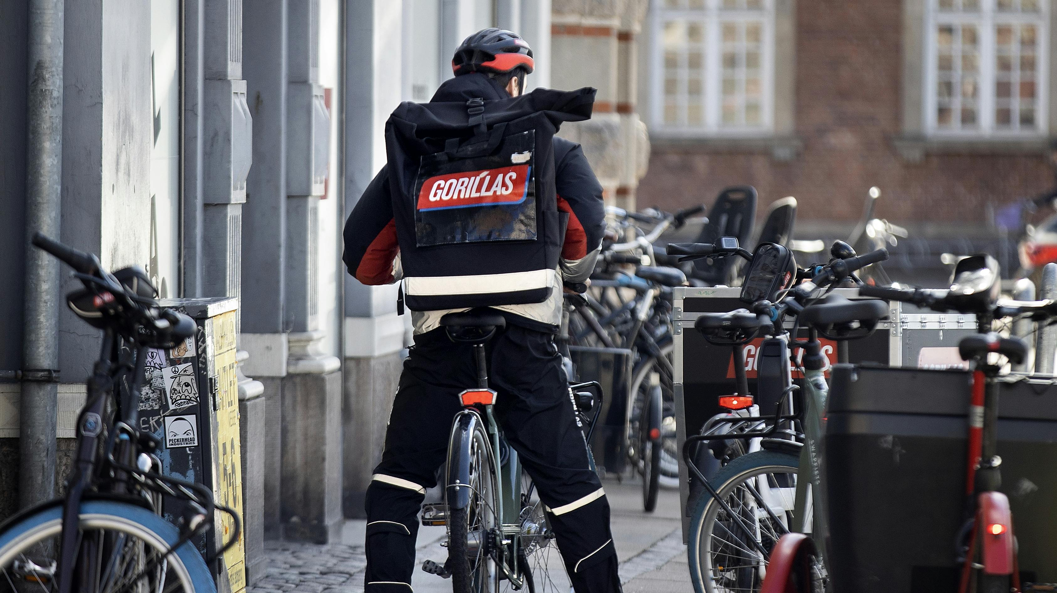 Nu er det slut med cykelbude fra Gorillas i Danmark.