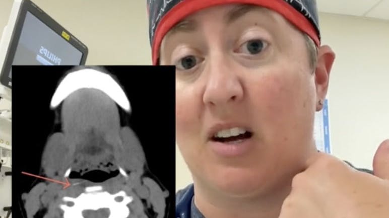 Dr. Meghan Martin, der er børnelæge på en akutafdeling, fortæller på sin TikTok-profil om en patient, hun aldrig glemmer. nbsp;