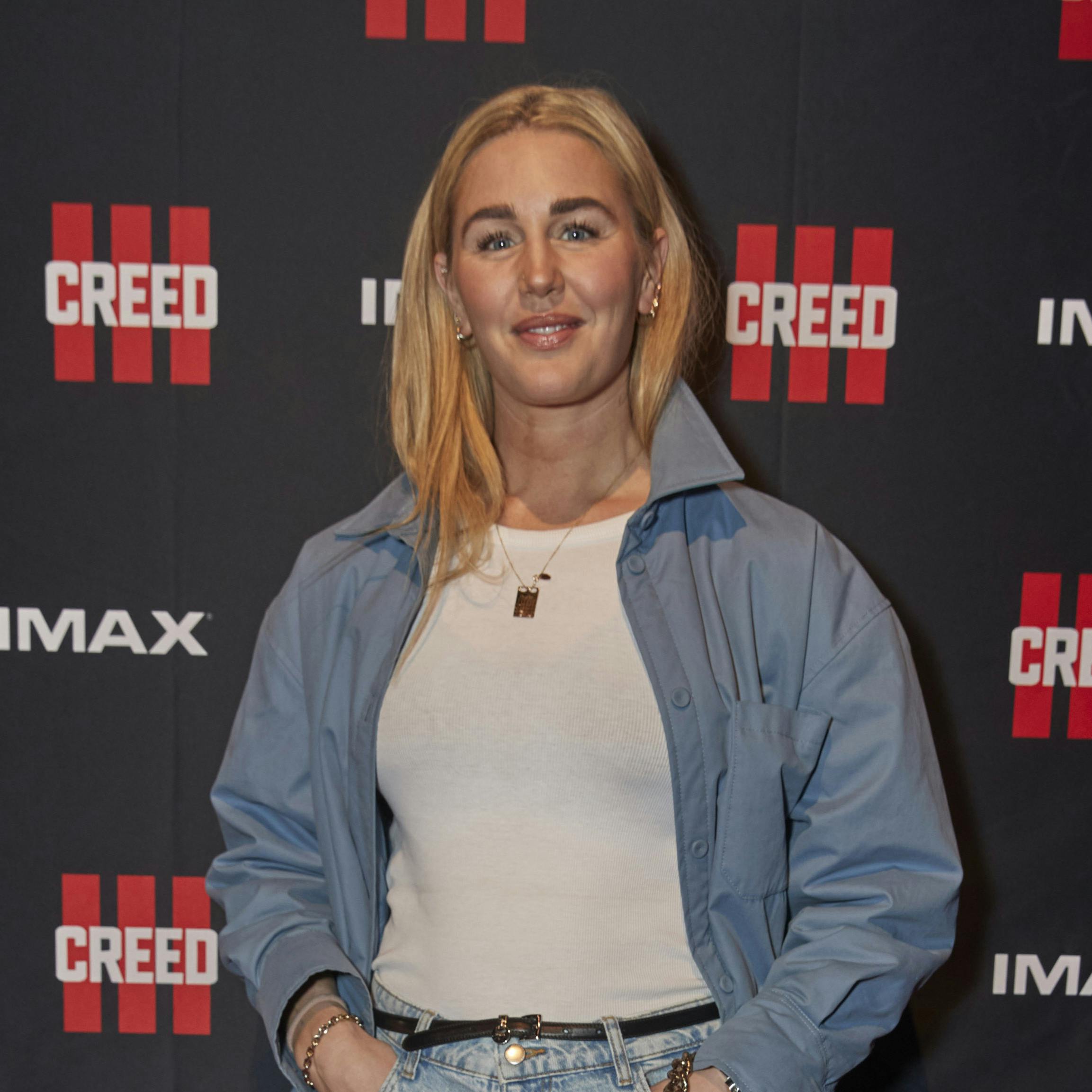 Det var en meget ærlig og åben Jeanette Ottesen, der var til premiere på "Creed III" i Cinemaxx på Fisketorvet. 