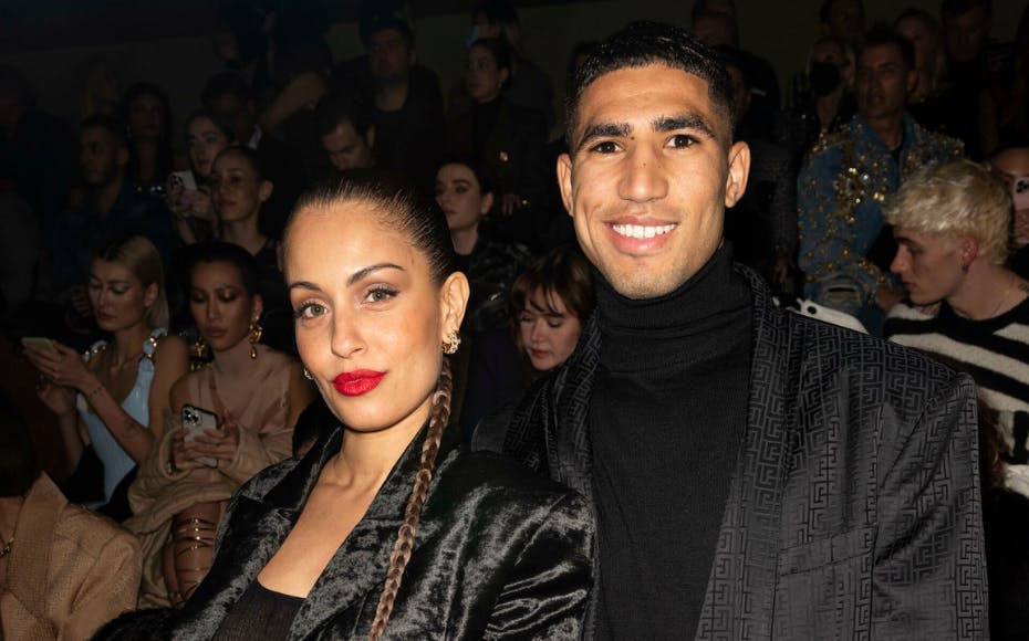 Achraf Hakimi og konen Hiba Abouk. nbsp;