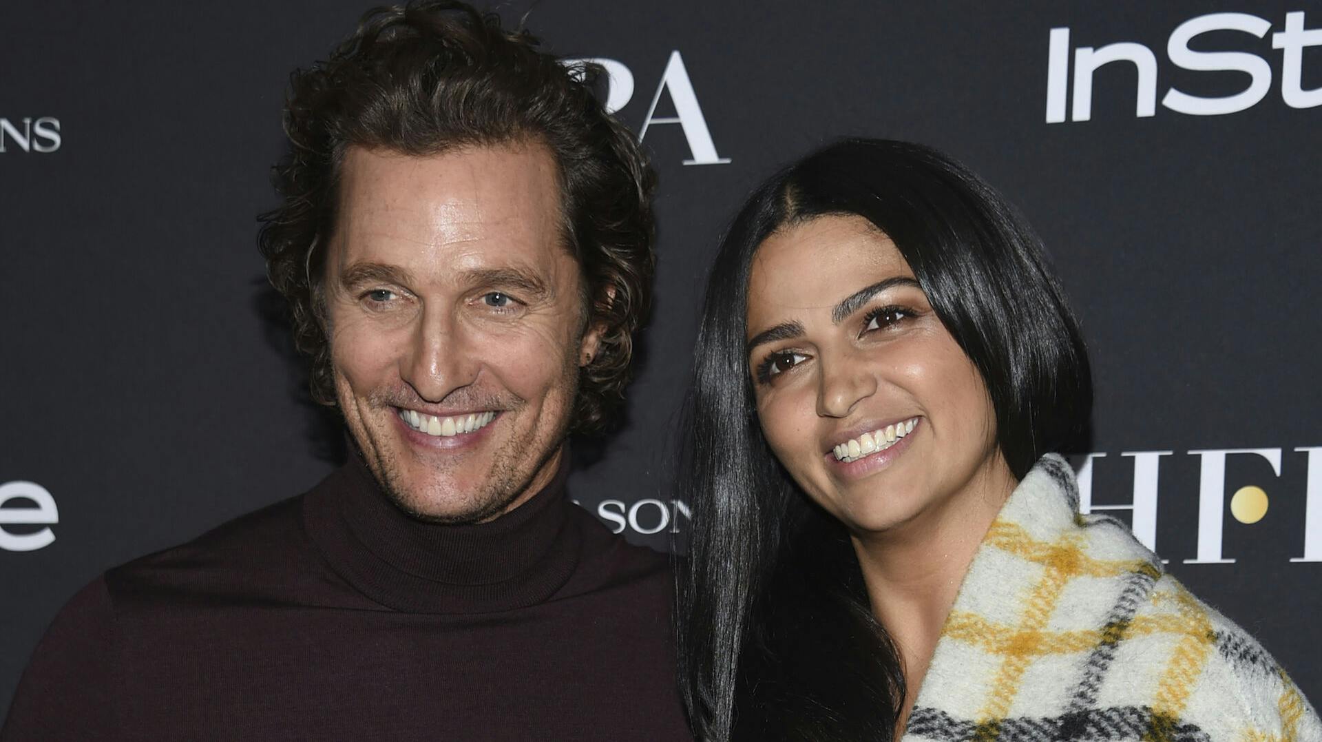 Skuespilleren Matthew McConaughey og hans kone, Camila Alves.