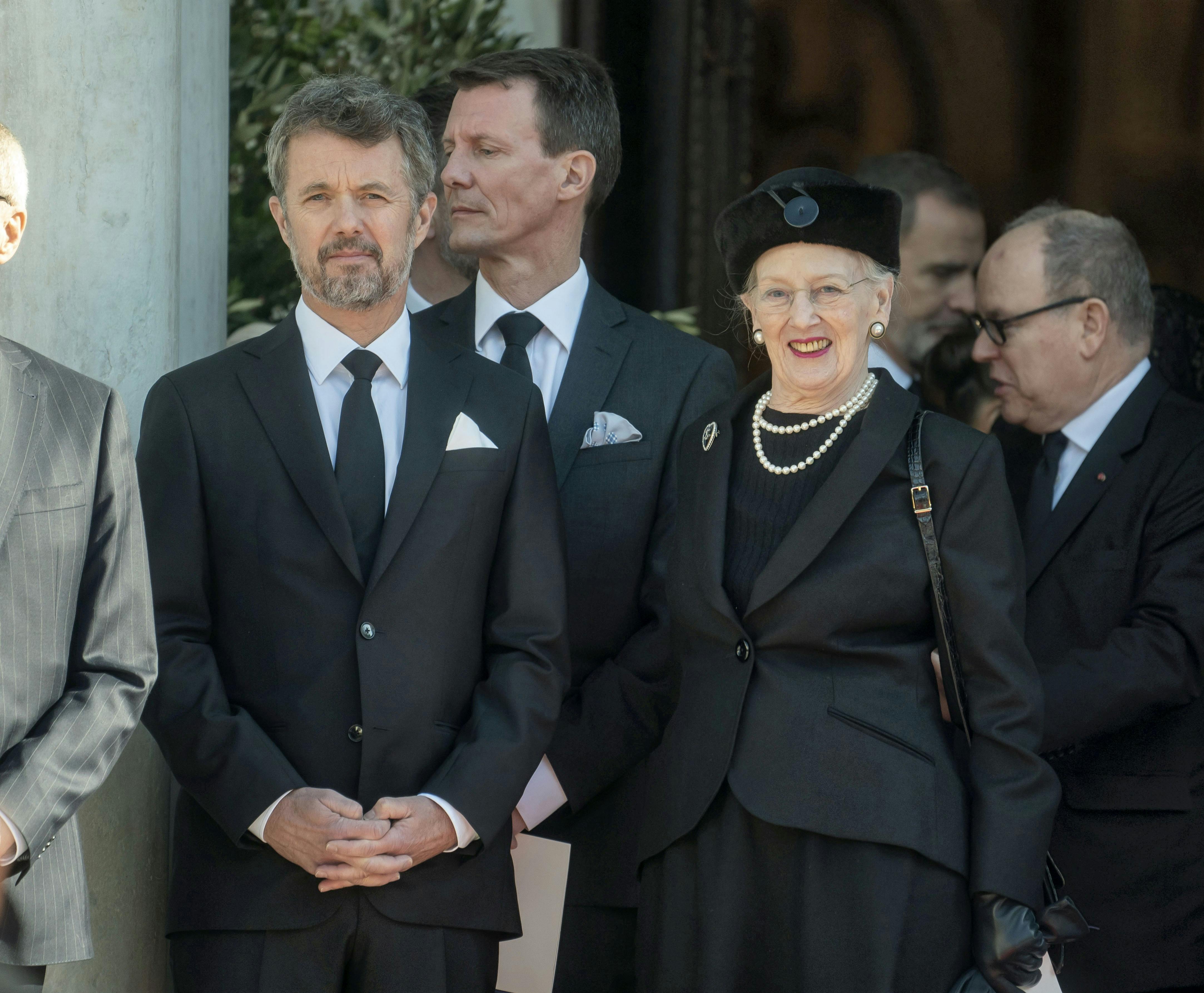 Kronprins Frederik, prins Joachim og dronning Margrethe
