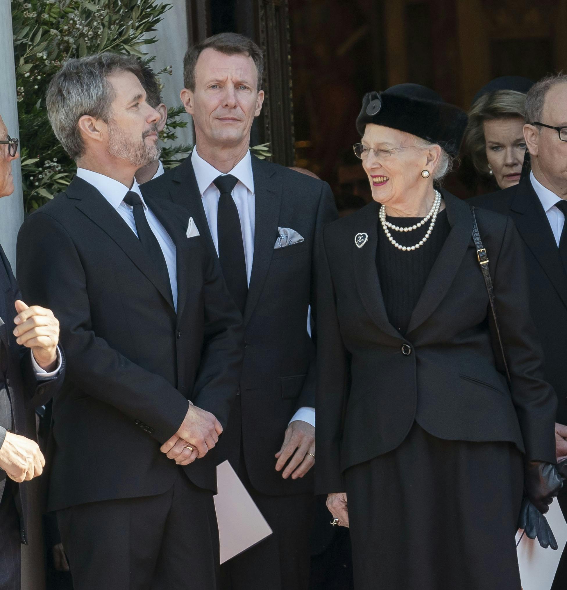 Kronprins Frederik, prins Joachim og dronning Margrethe