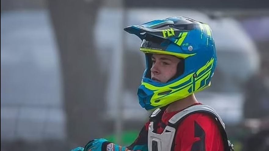 Brayden Erbacher døde søndag efter et styrt under en konkurrence. nbsp;