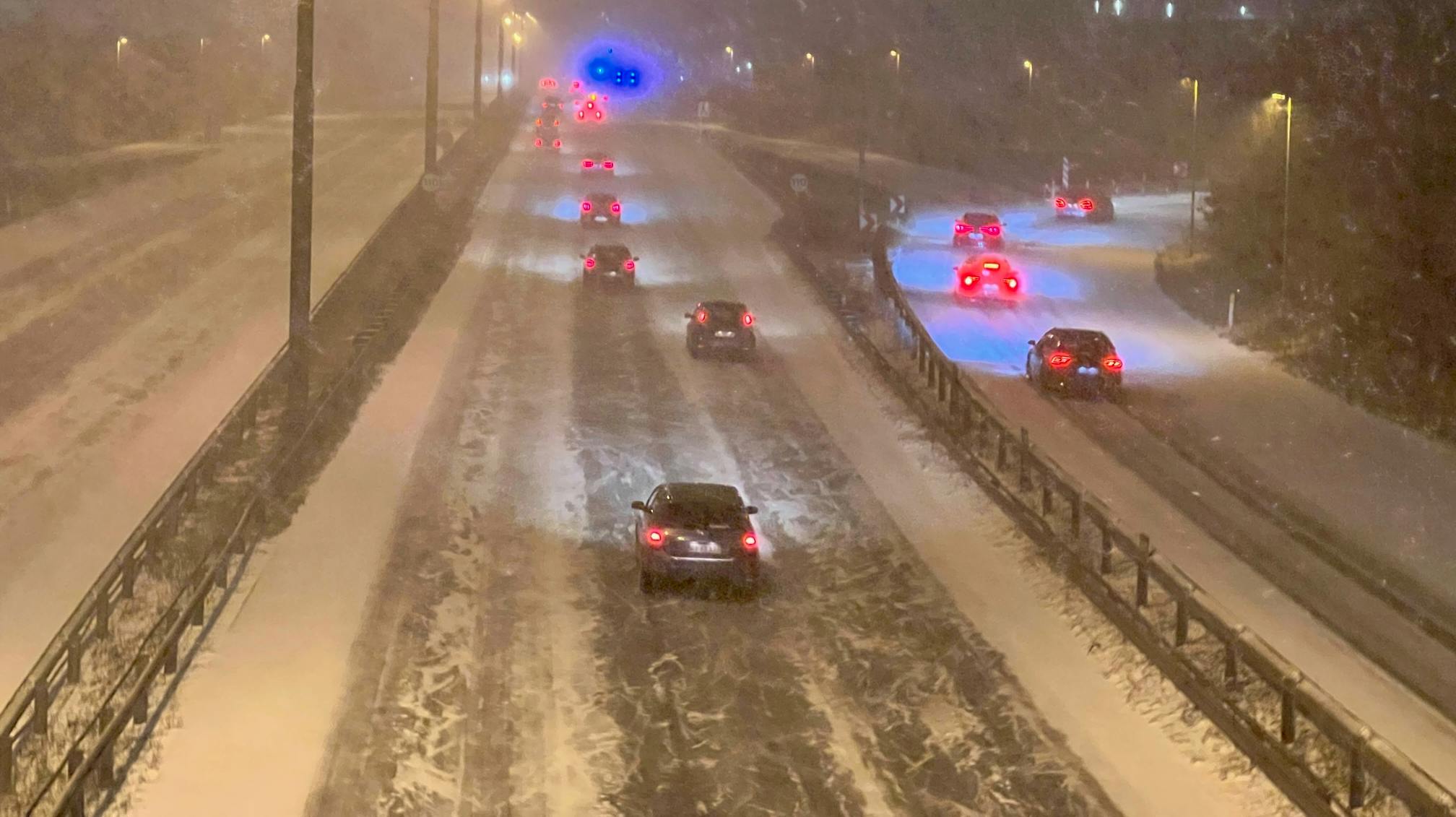 Den er helt galt på motorvejen lige nu.
