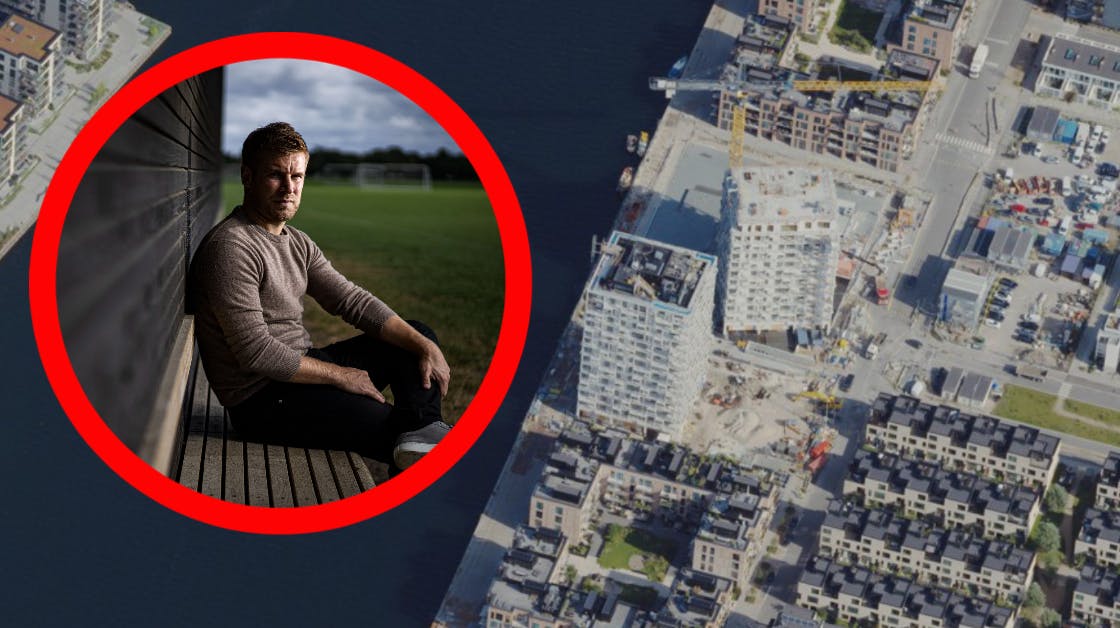 Når Mads Laudrup ikke spiller hyggefodbold eller står foran et tv-kamera i studiet hos Viasat, kan han og partneren Line Hjemsted nyde udsigten direkte ud over havnen.