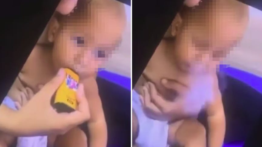 Dette klip af en lille dreng, der vaper, vakte i sidste uge harme på de sociale medier. nbsp;