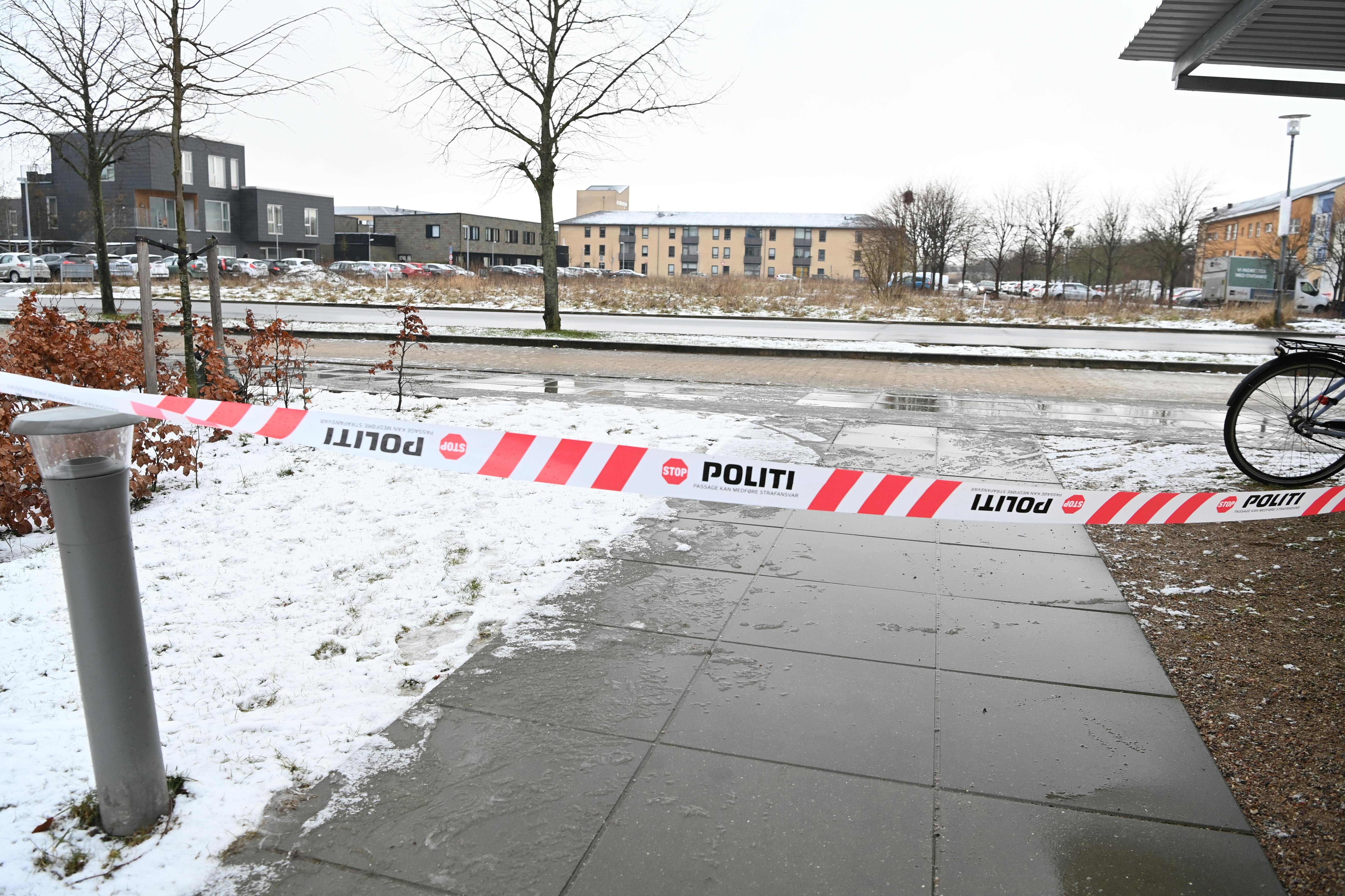Det var på Skjeberg Allé i Taastrup at drabet mod de to unge mænd fandt sted. nbsp;