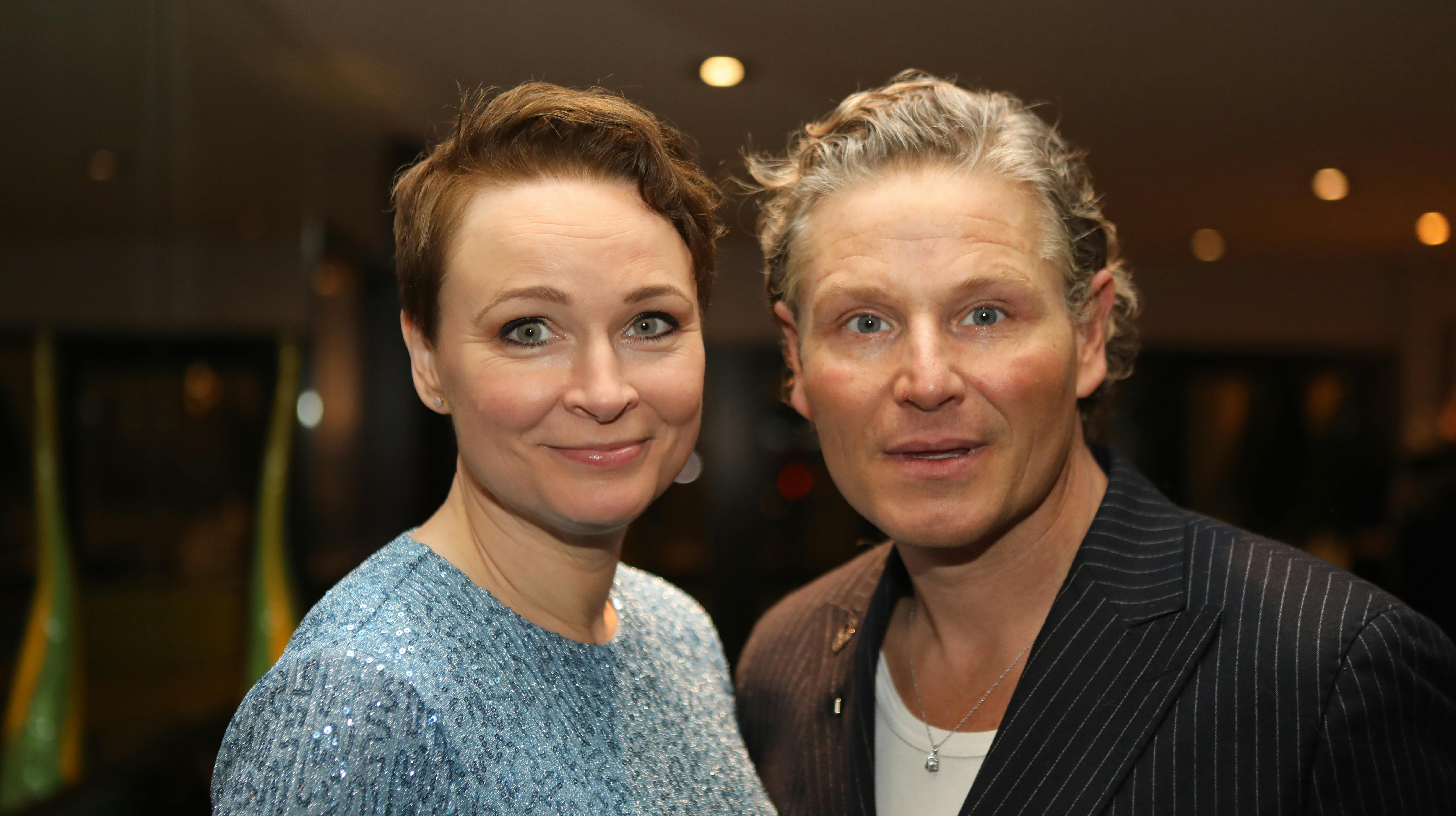 Jesper Høvring og Vicki Berlin var fredag aften til fest for Triangle of Sadness på et eksklusivt hotel i West Hollywood.