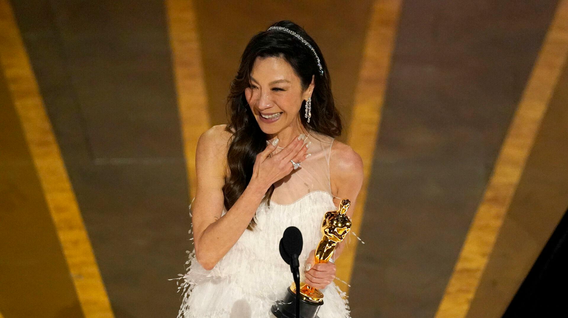 Michelle Yeoh vandt en Oscar for sin rolle som Evelyn Wang i "Everything Everywhere All at Once".