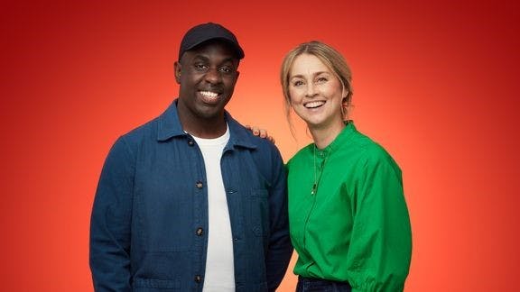 Melvin Kakooza og Camilla Martin skal være værter på "Alle vores børn"-indsamlingen.