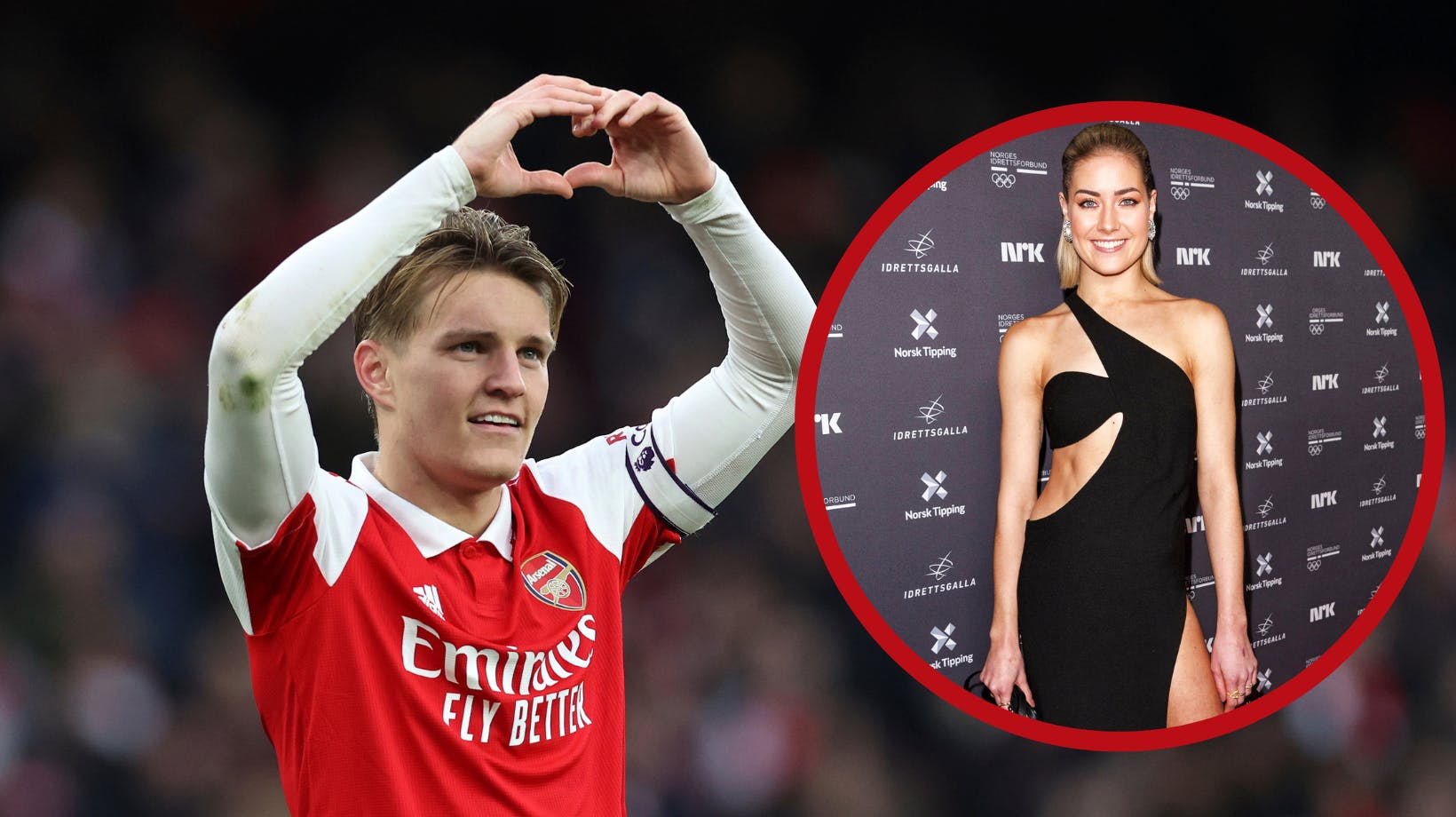 Mystikken, om Martin Ødegaard sender hjerter til Helene Spilling, fortsætter.