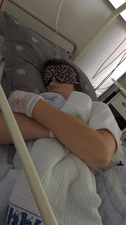 Sarah har fået foretaget utallige ballonudvidelser af sin forsnævring 