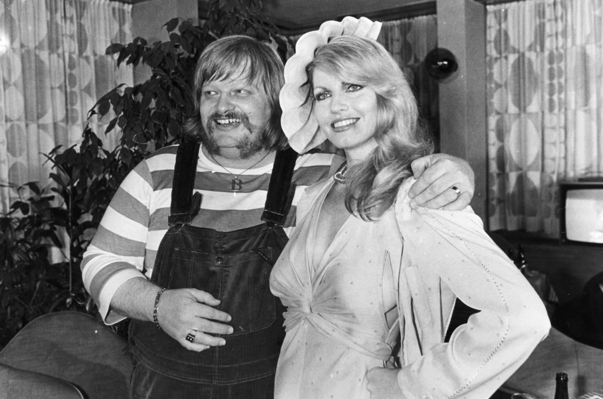 Arkivfoto af Flemming Bamse Jørgensen med sin hustru, Käte Jørgensen.