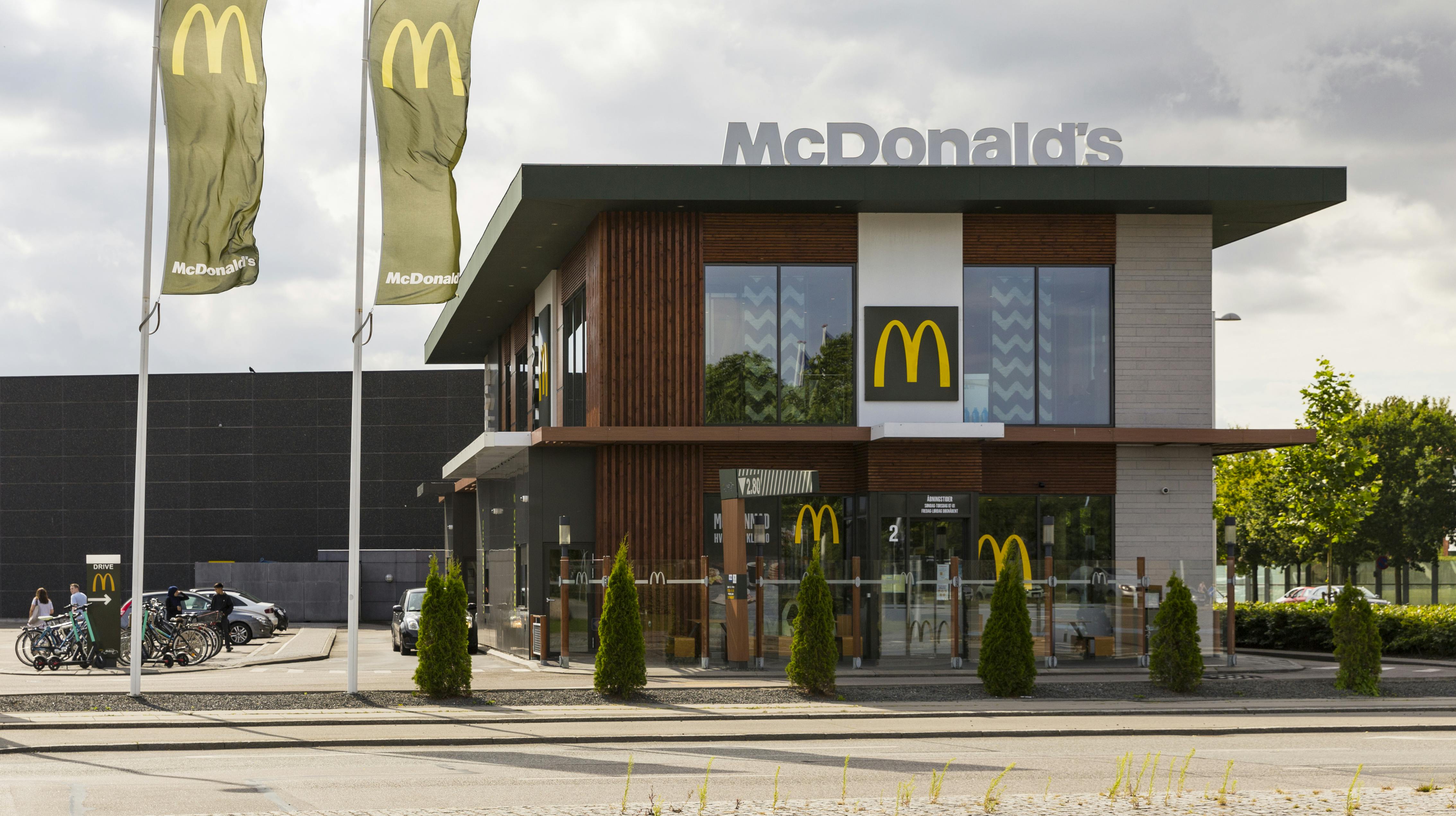 Det var på parkeringspladsen ved McDonalds i Vordingborg, at dramaet udviklede sig (ARKIVFOTO). 