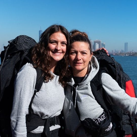 Laura og Bettina fra "Først til verdens ende"