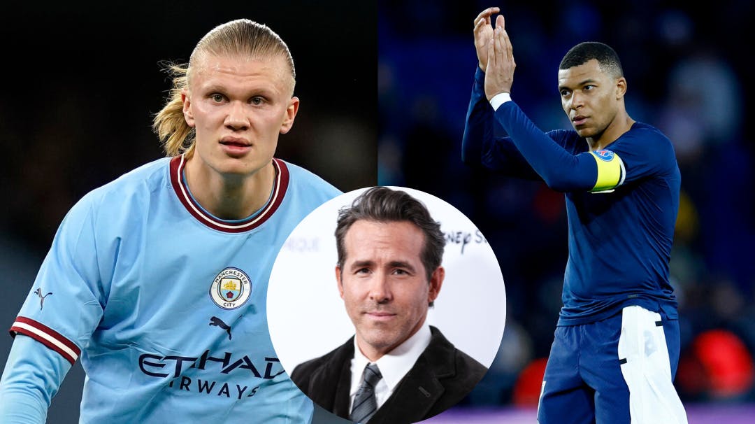 Fans af Wrexham AFC drømmer om, at deres ejer, Ryan Reynolds, køber Erling Haaland og Kylian Mbappe, efter skuespilleren har solgt sit teleselskab for et stort milliardbeløb.