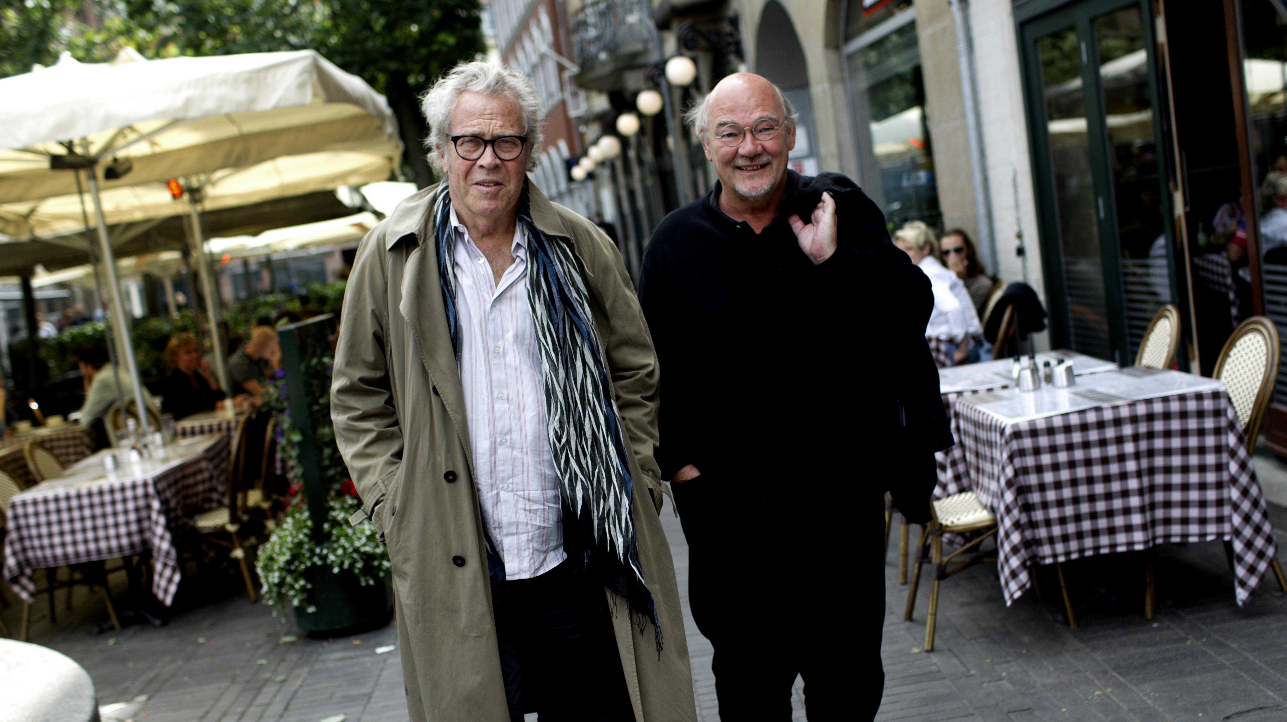 Jørgen Leth (tv.) og Jørn Mader (th.) tilbage i 2011.