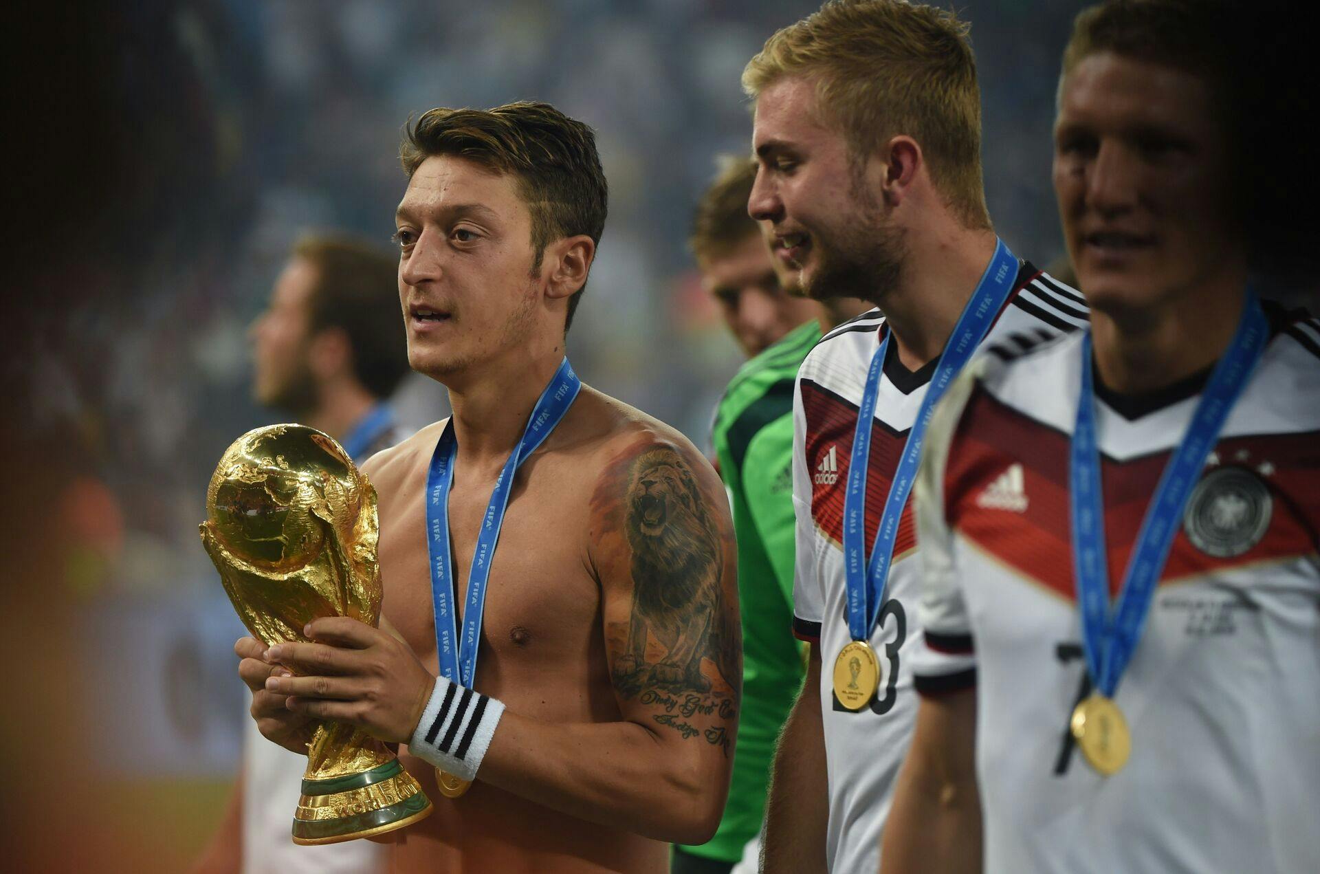 Mesut Özil vandt VM med Tyskland i 2014.