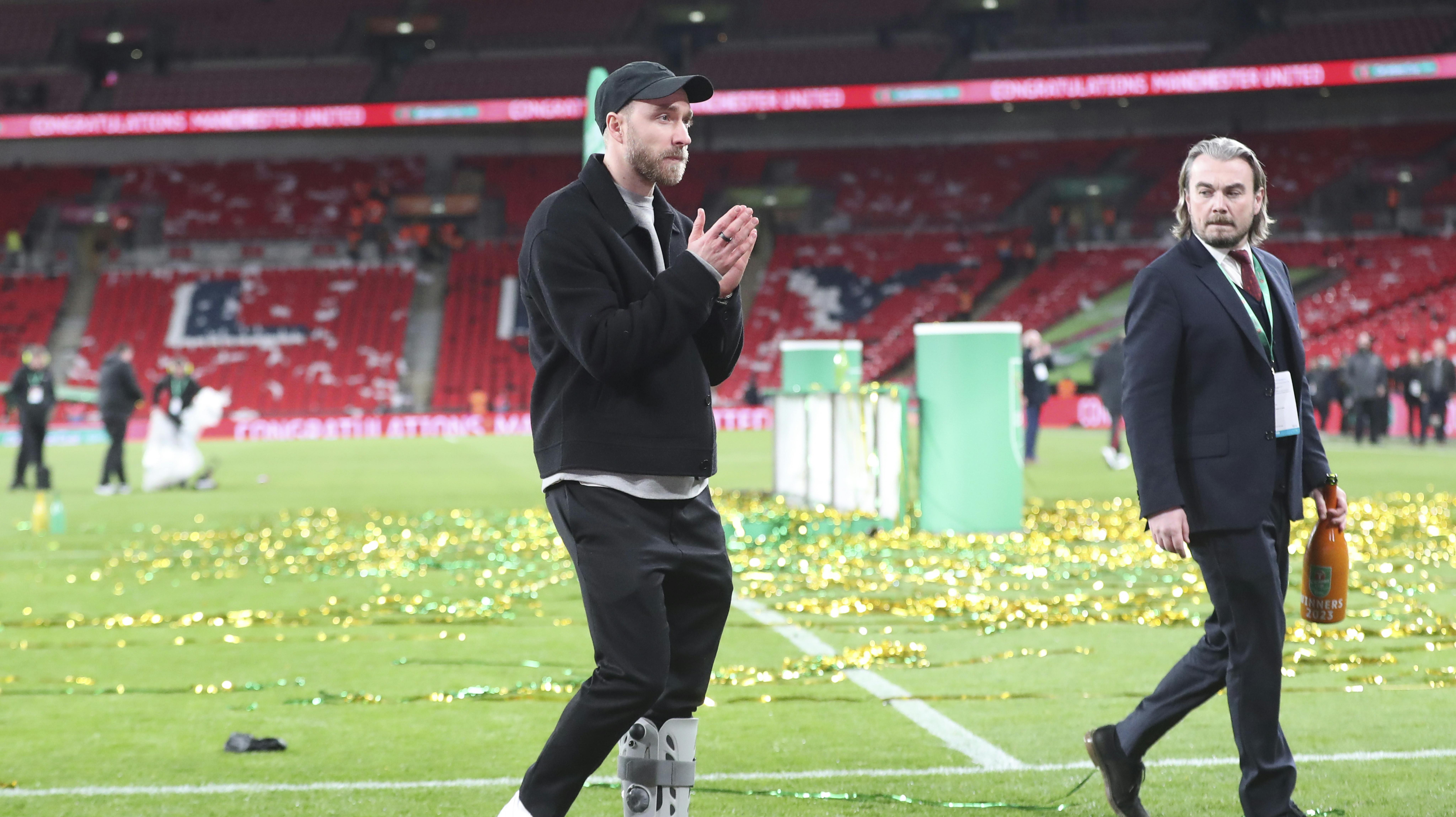 Christian Eriksen var ikke med, da Manchester United vandt Carabao Cuppen.