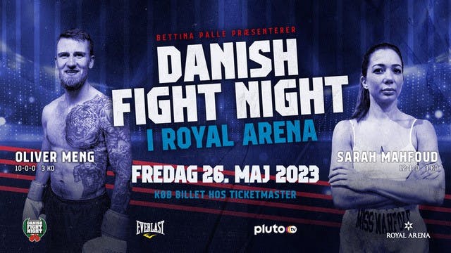 Det er d. 26 maj, det går løs til et nyt Danish Fight Night-stævne, hvor Sarah Mahfoud igen skal i ringen.&nbsp;
