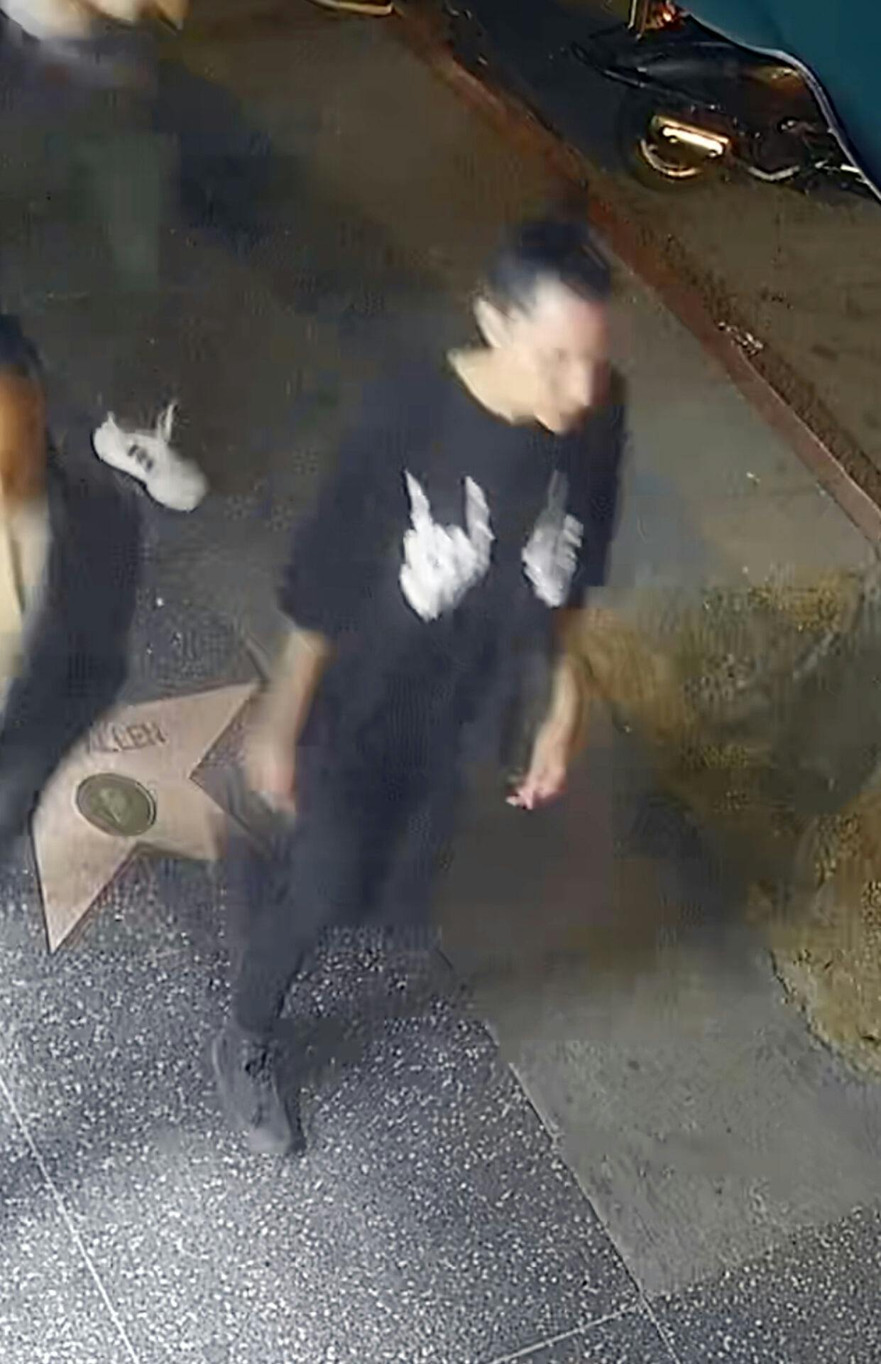 Overvågningskameraer fangede Amanda Bynes på Hollywood Boulevard den 17. marts. To dage før hun blev fundet nøgen.&nbsp;
