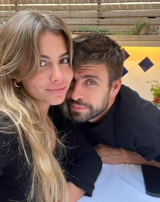 Gerard Piqué blev Instagram-officiel med Clara Chia Marti i januar, hvor han delte dette billede på det sociale medie.
