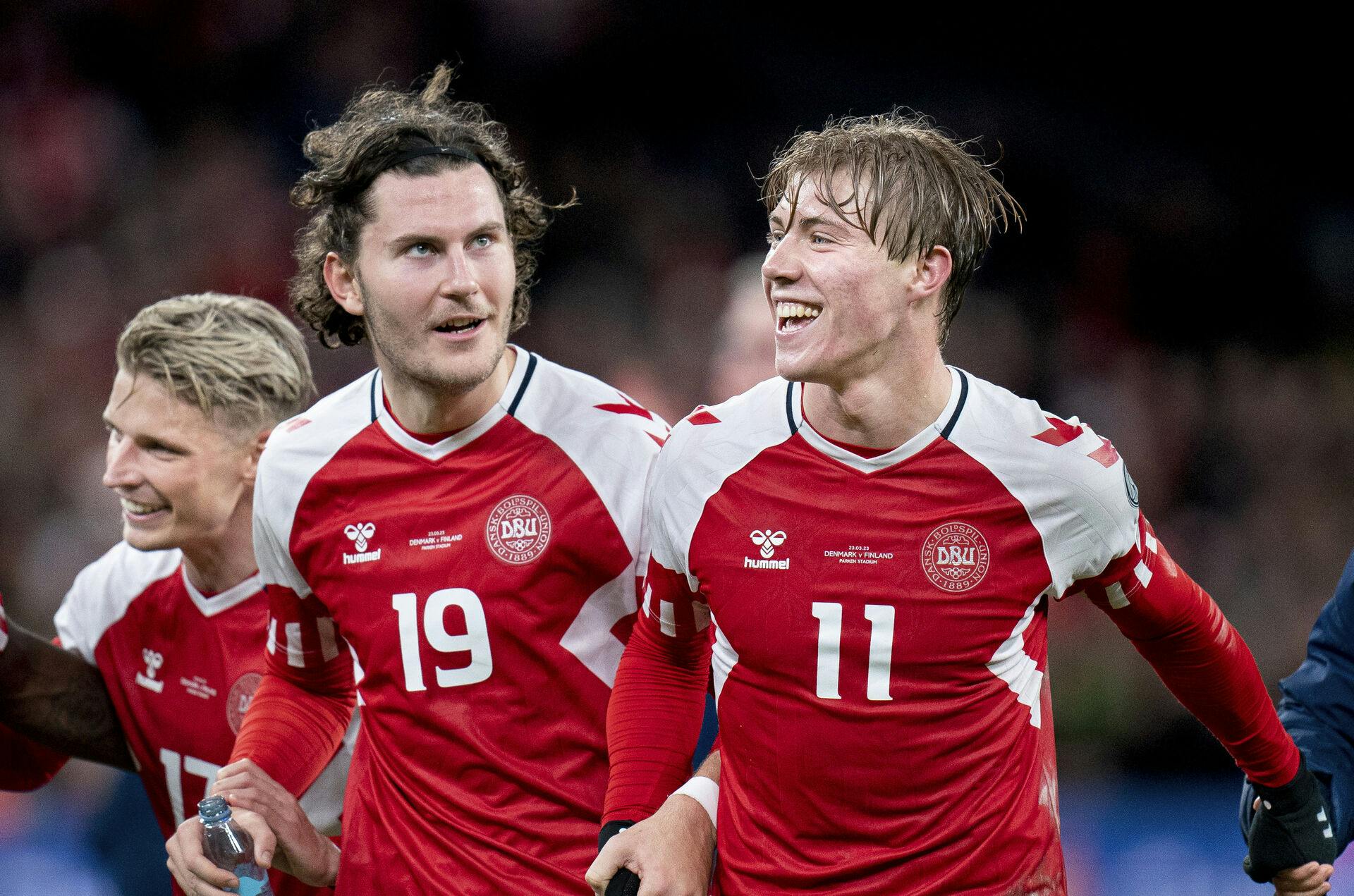 Rasmus Højlund blev den helt store helt, da han scorede hele tre mål mod Finland. nbsp;