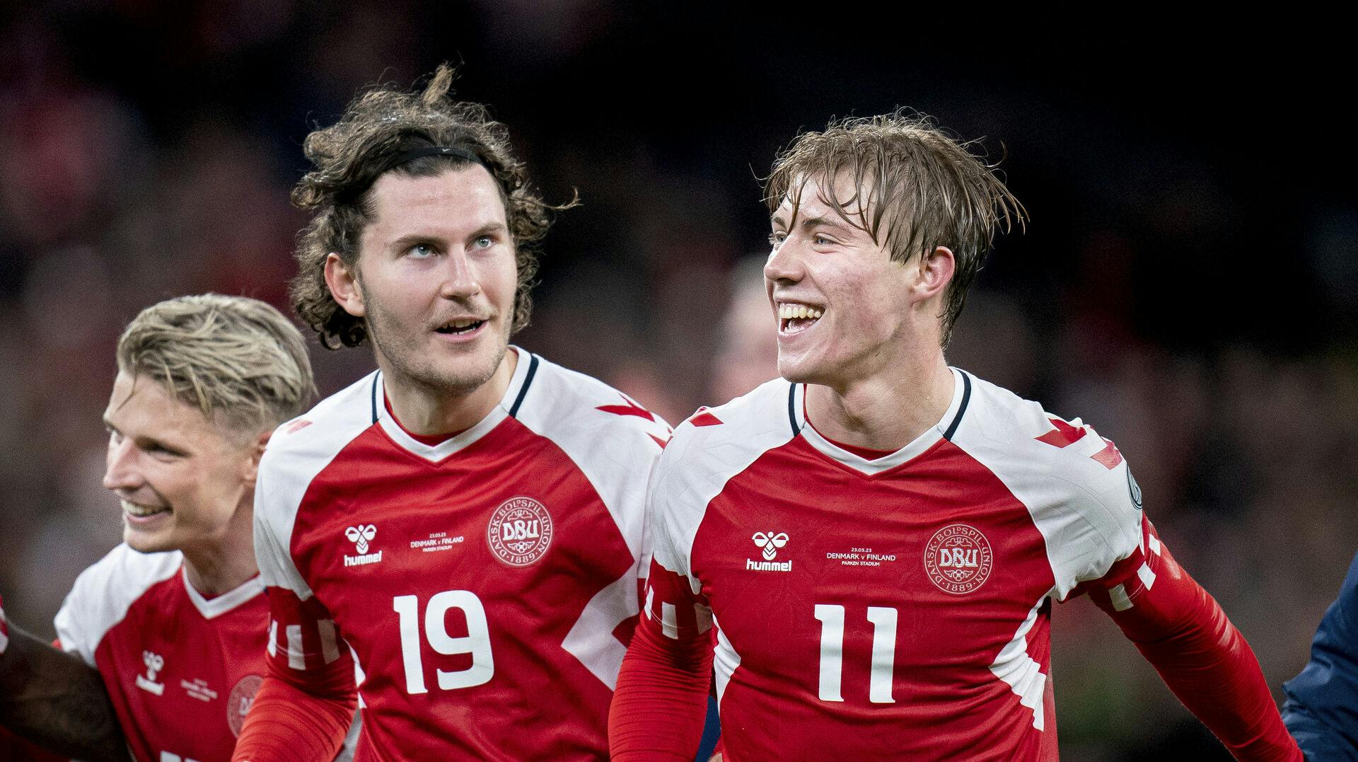 Rasmus Højlund blev den helt store helt, da han scorede hele tre mål mod Finland. nbsp;