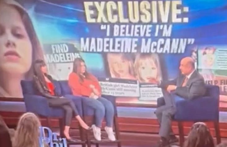 Julia Wendell fortæller sin historie, når hun gæster det amerikanske talkshow "Dr. Phil".