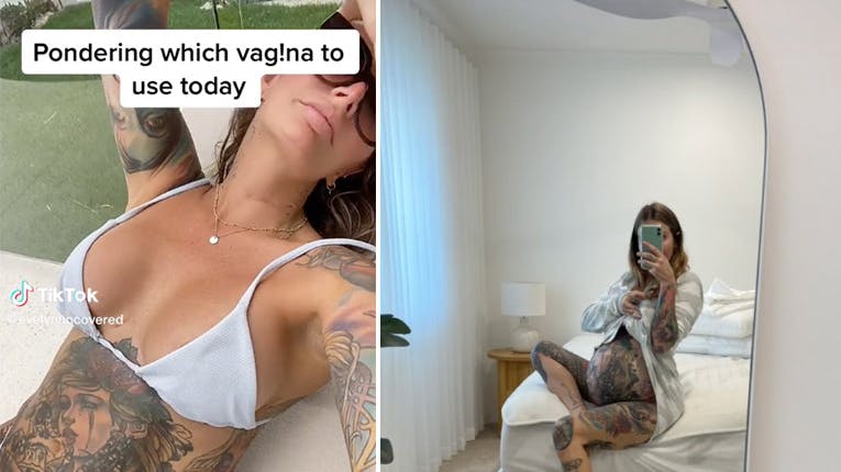Australske Evelyn Miller fortæller åbent og ærligt om at have to vaginaer på sin TikTok-profil. nbsp;