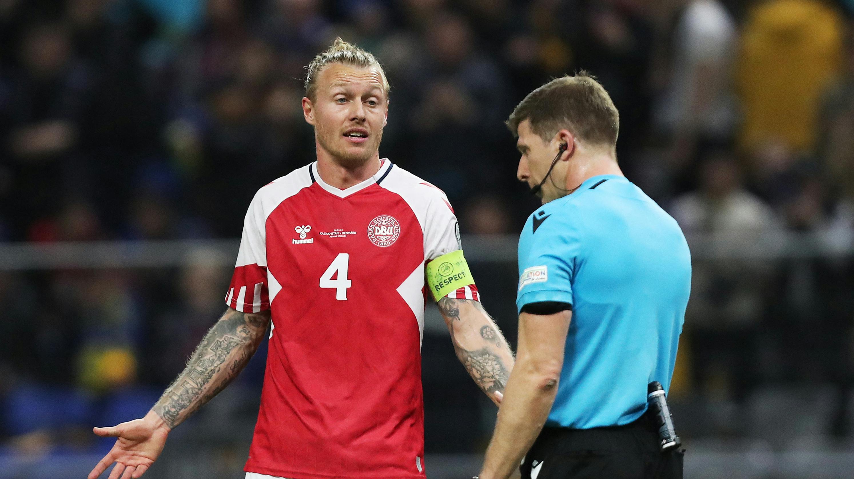 Simon Kjær var ikke tilfreds efter Danmarks 3-2-nederlag.