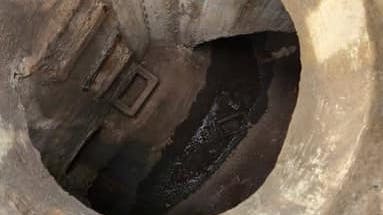 Det var her, drengene havde vovet sig ned, før panikken ramte dem 