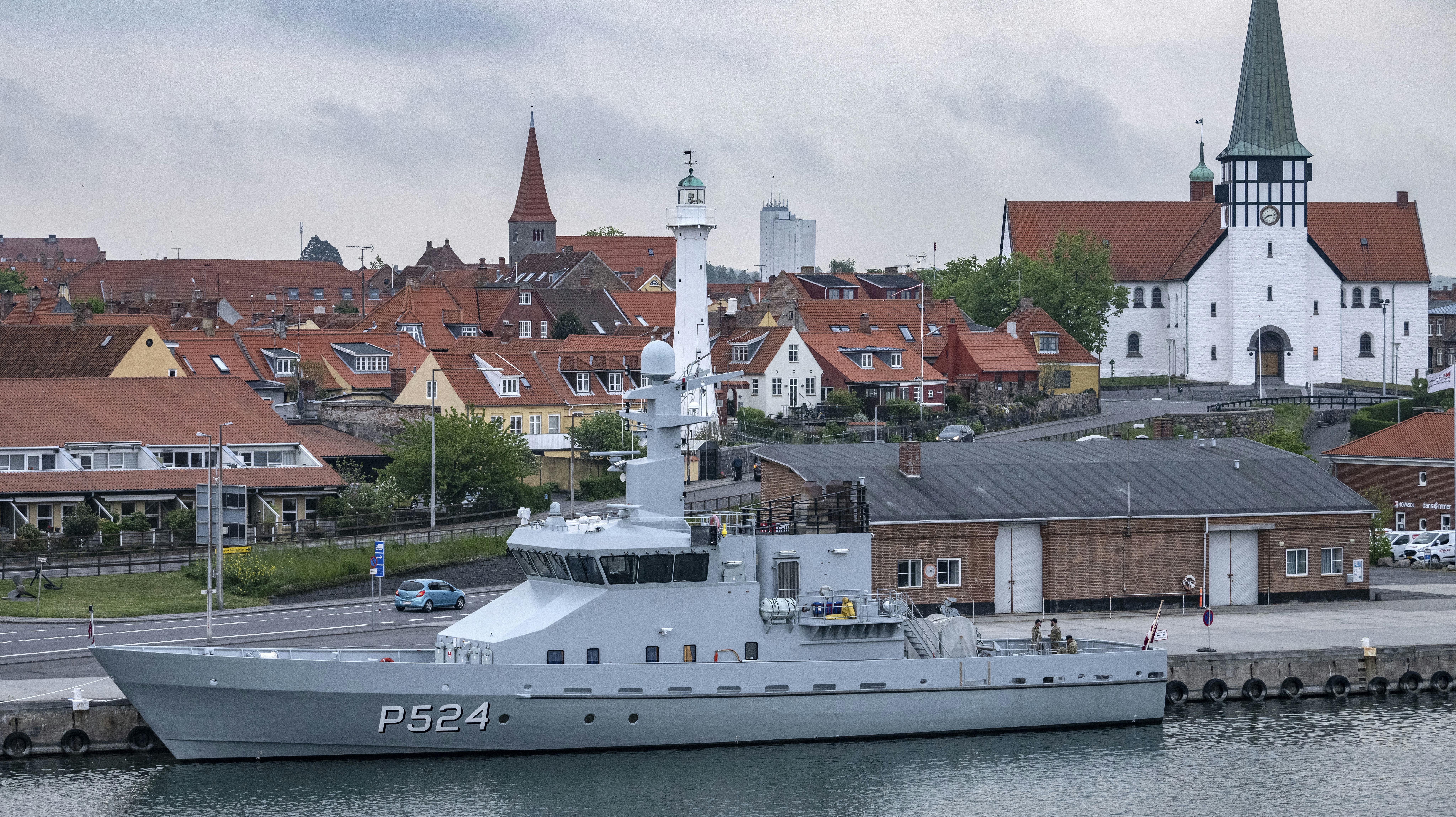 P524 Nymfen sejlede angiveligt efter russiske skibe tæt på Nord Stream.