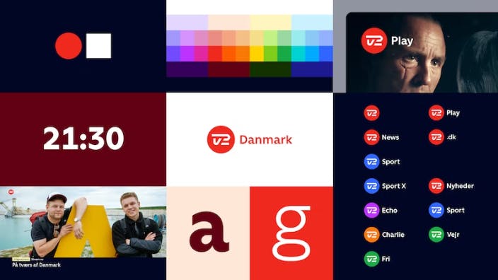 Det velkendte TV 2 logo har fået ny form og er placeret i en cirkel, der skal styrke slægtskabet mellem kanaler og platforme.