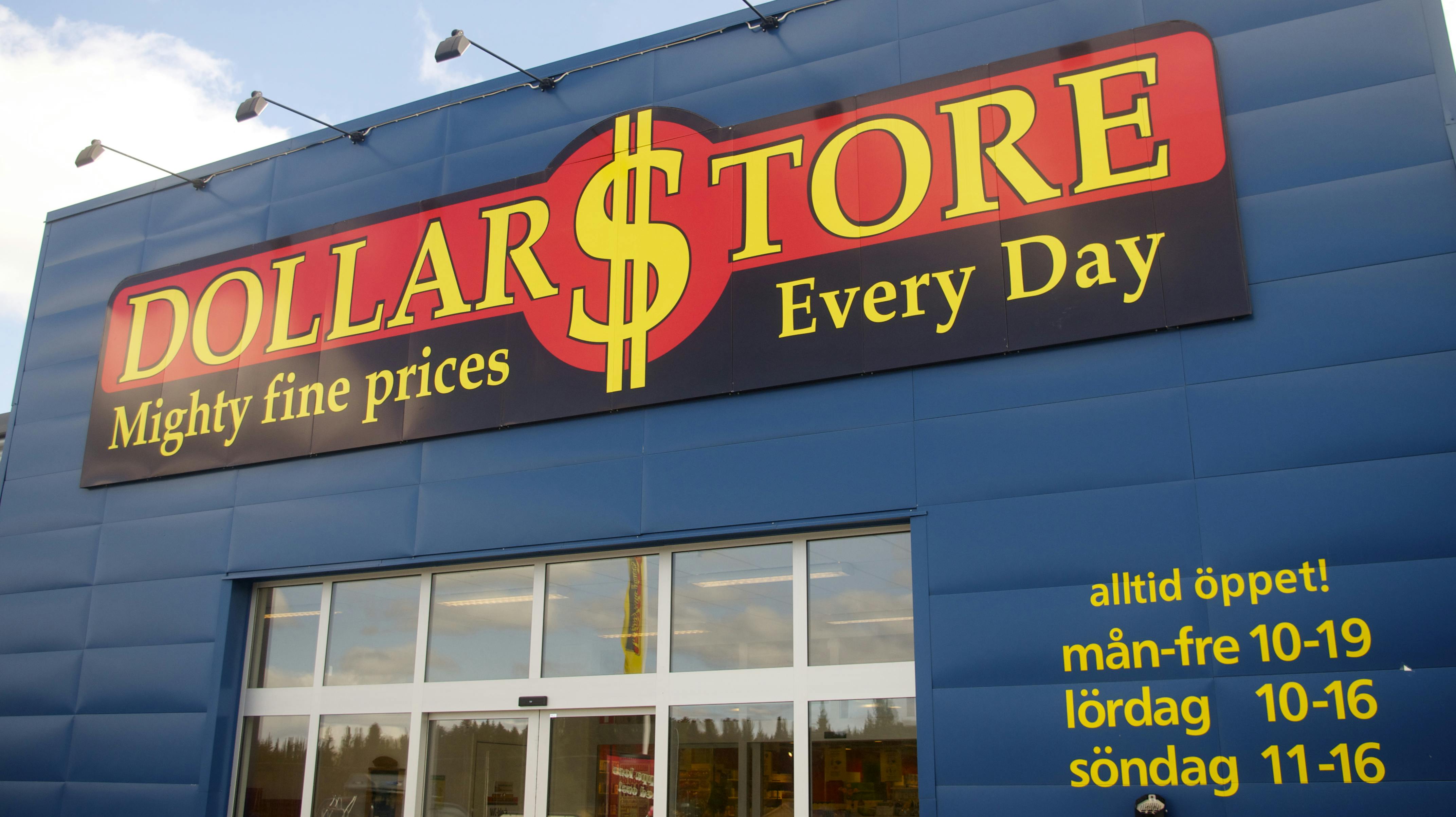 Dollarstore vil ikke åbne butikker på mindre end 3.000 kvadratmeter.