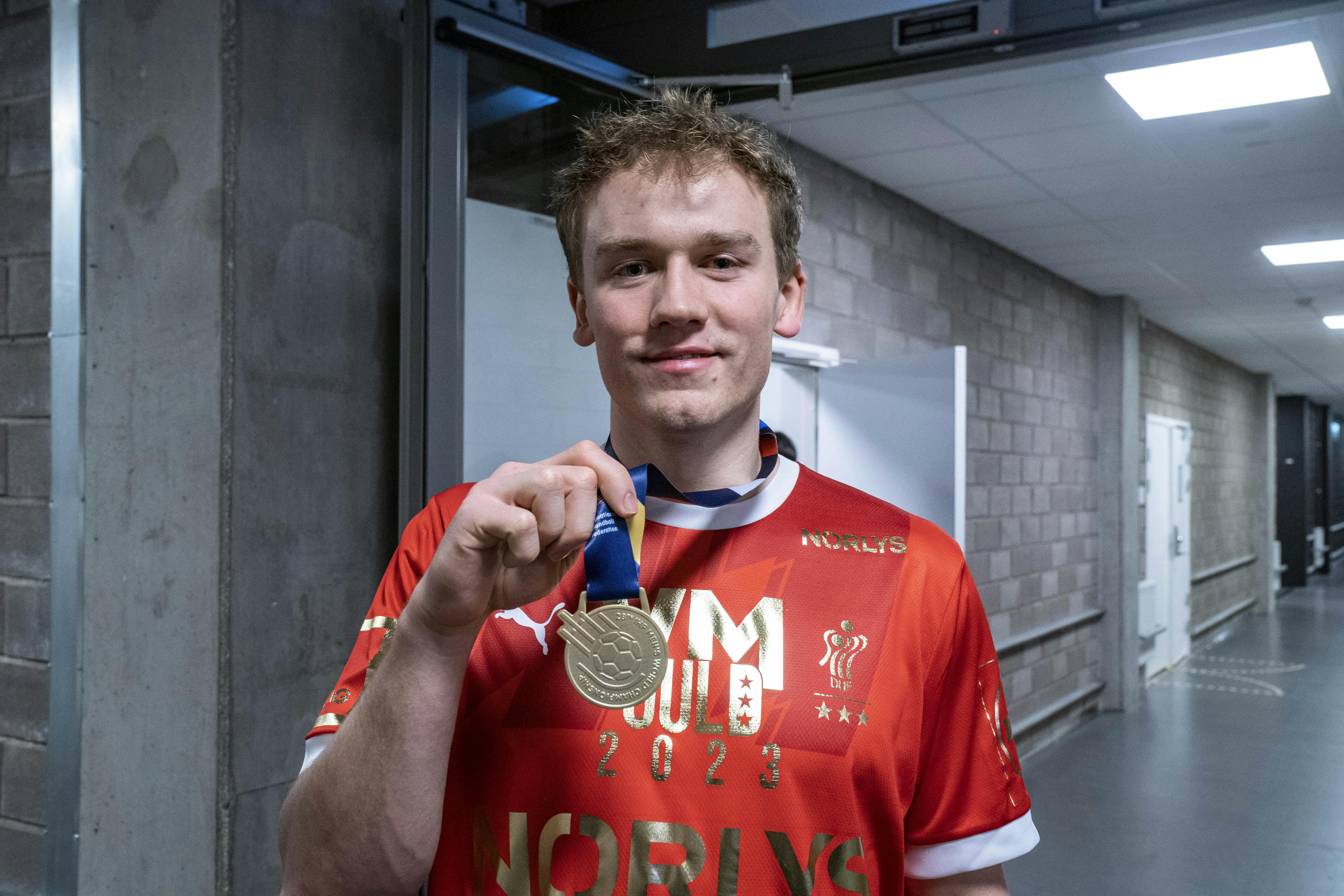 Simon Pytlick havde god grund til at fejre VM-guldet for fuld skrue. Han spillede nemlig en meget stor rolle i, at Danmark hev VM-guldet i land i år.