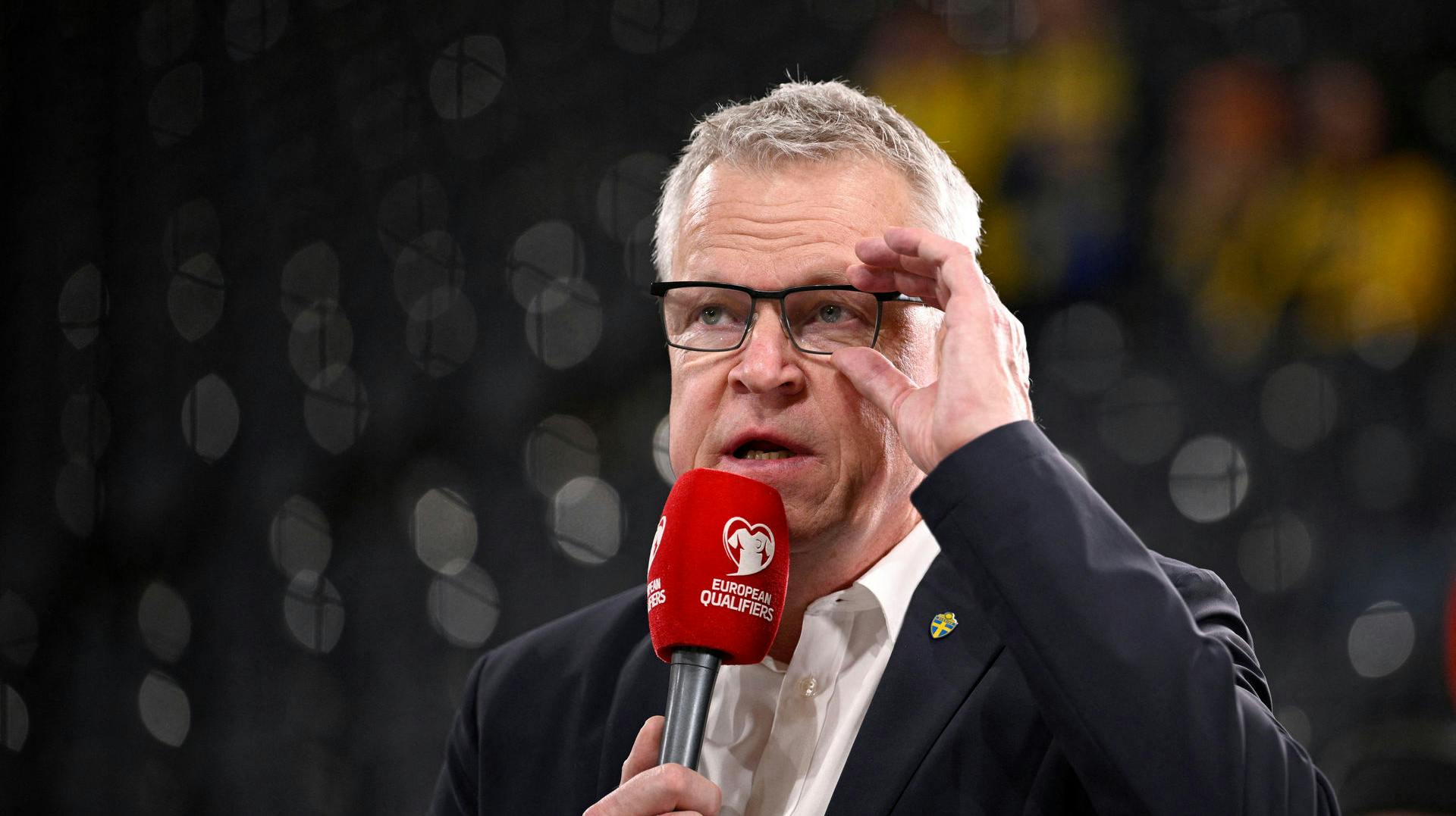 Den svenske landstræner Janne Andersson og Viaplay-eksperten Bojan Djordjic endte i en hed diskussion efter Sveriges 5-0-sejr mod Aserbajdsjan