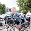 Bubber til cykelløb "Tour de Tisvilde" i 2015. TV-værten bliver på internettet beskyldt for at have lidt for meget fart på i den daglige trafik, men det afviser han selv.
