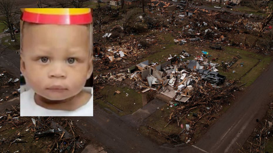 2-årige Aubrey døde i tornadoen. Imens var hendes mor på hospitalet for at føde. nbsp;