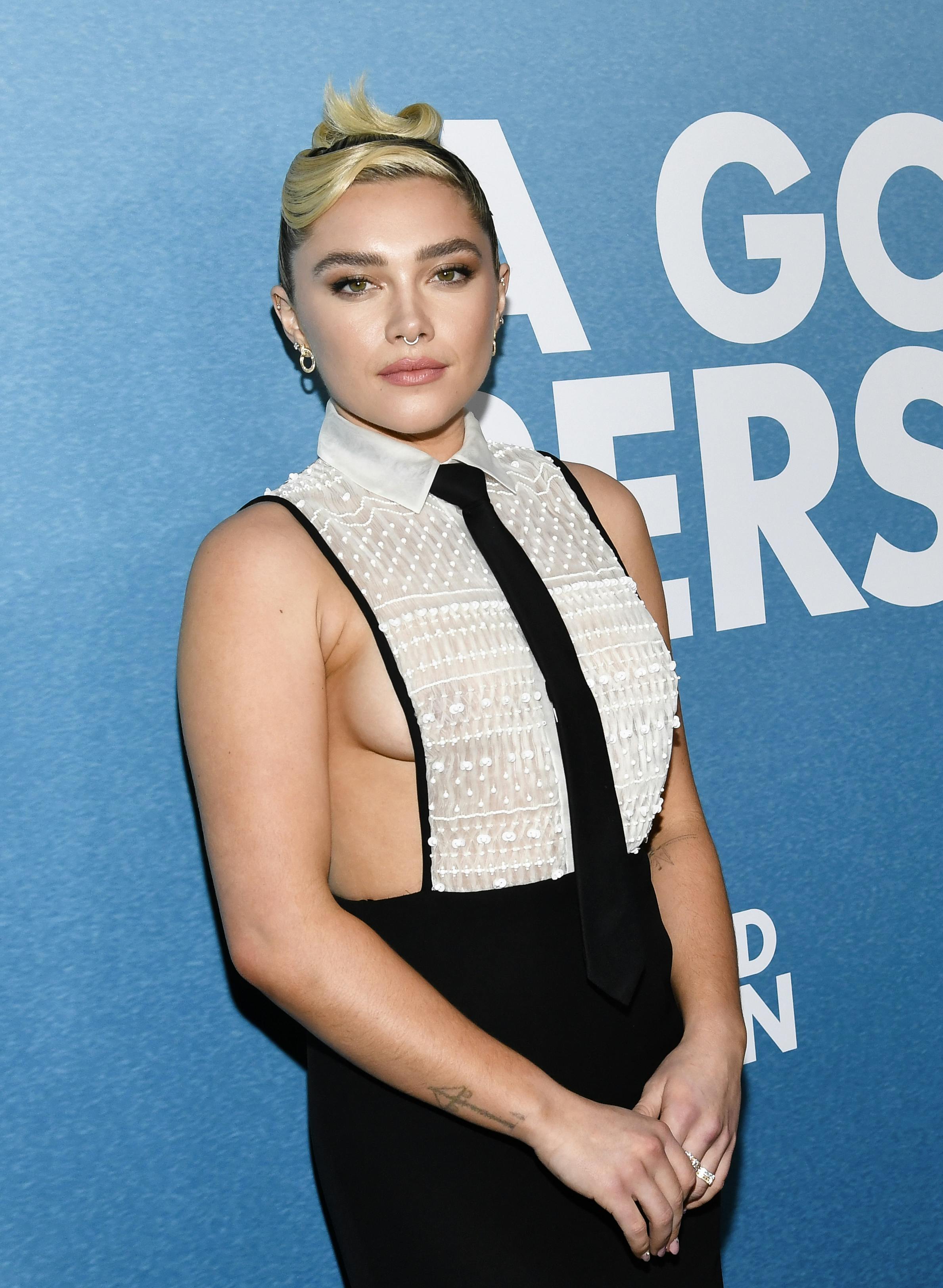 Florence Pugh er lige nu aktuel i filmen "A Good Person".&nbsp;
