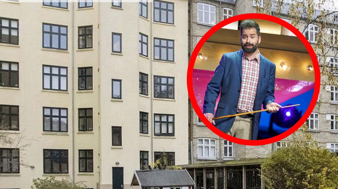 Anders Grau "spiller sig nu videre" på boligmarkedet. Han og konen har nemlig købt sig væk fra ejendommen her på Amager og ind i en dyrere villa i Roskilde.