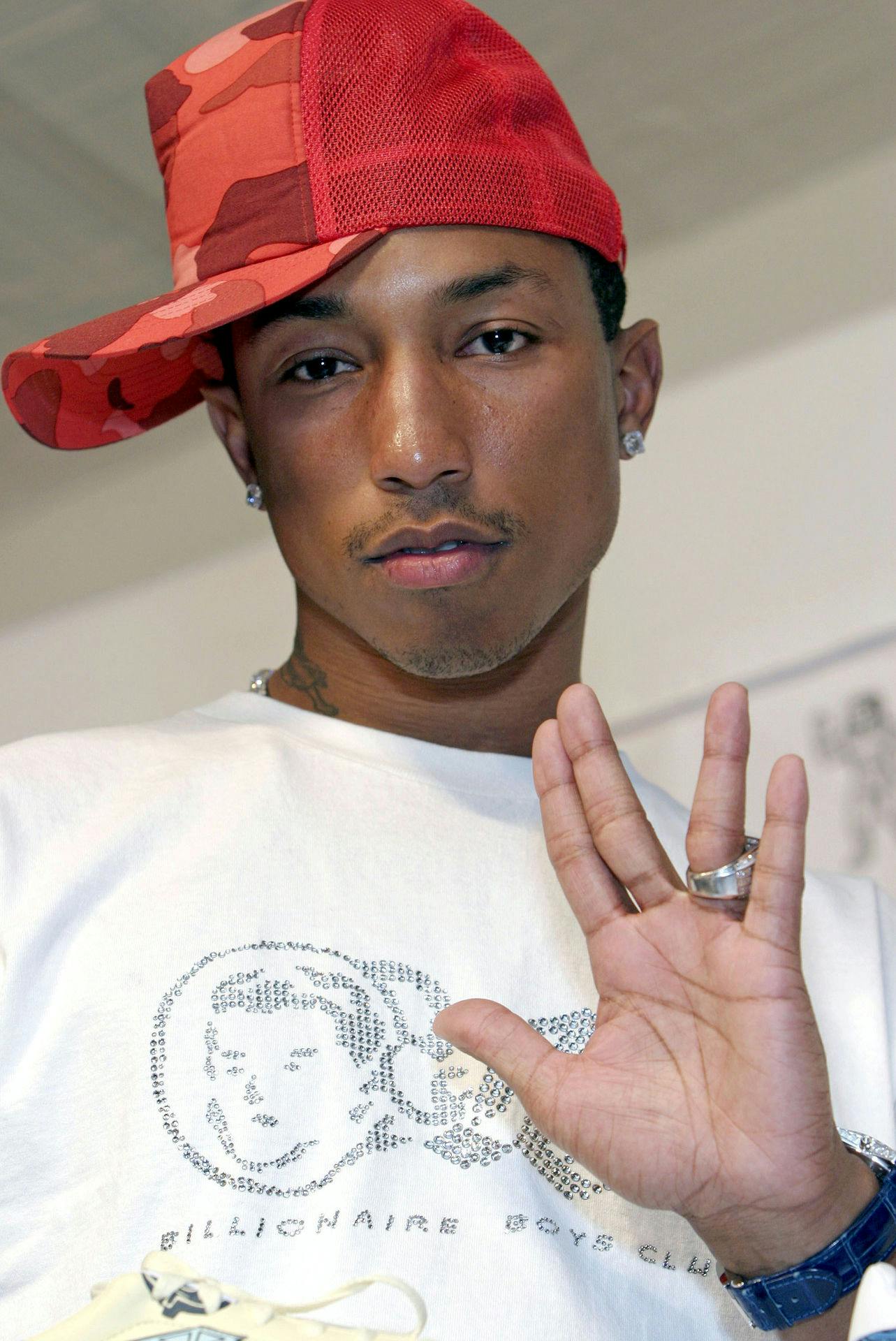 Pharrell Williams i 2004. Forskel? Ikke meget.
