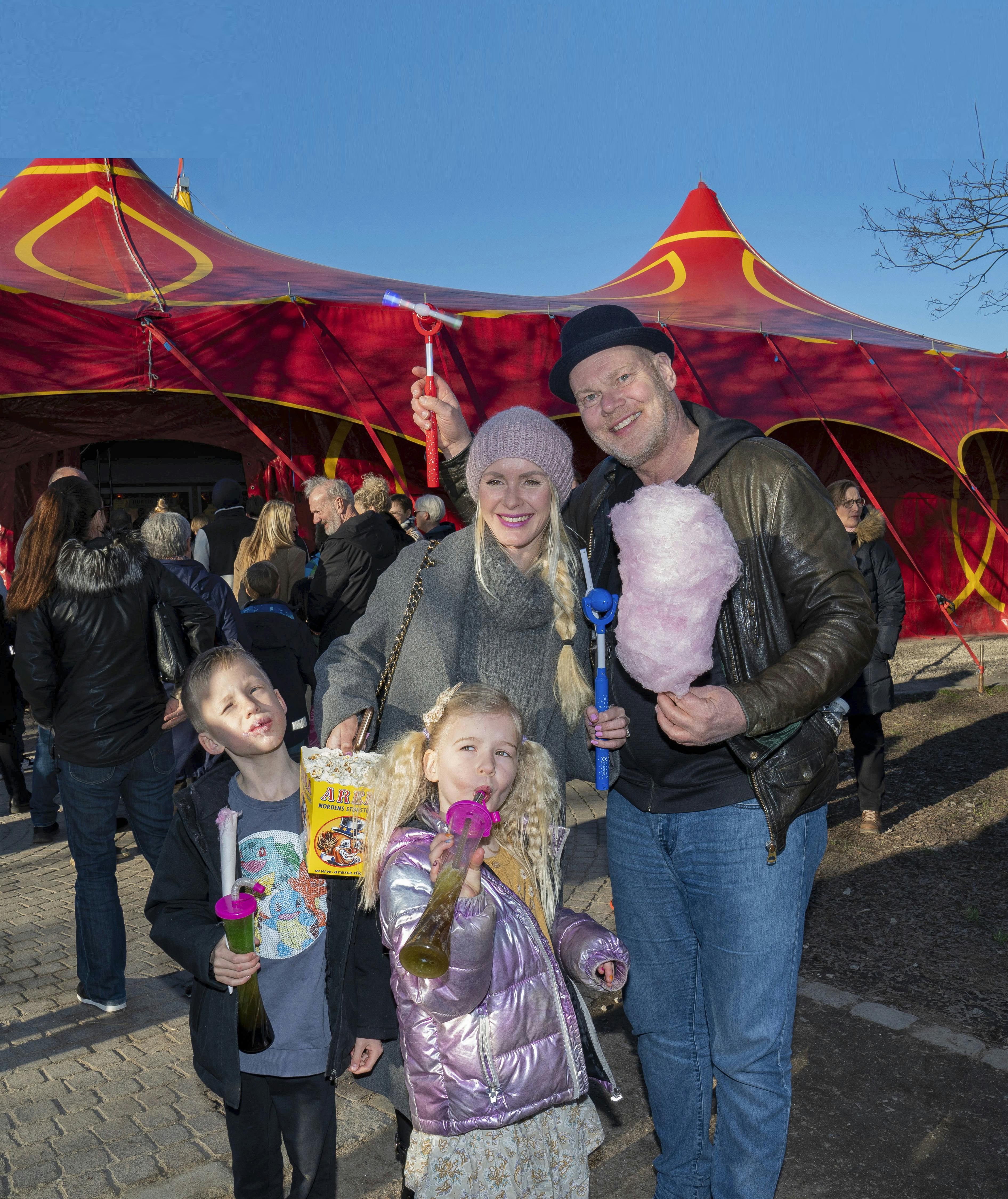 Valdemar, Frida, Katrine Wadil og Andreas Bo