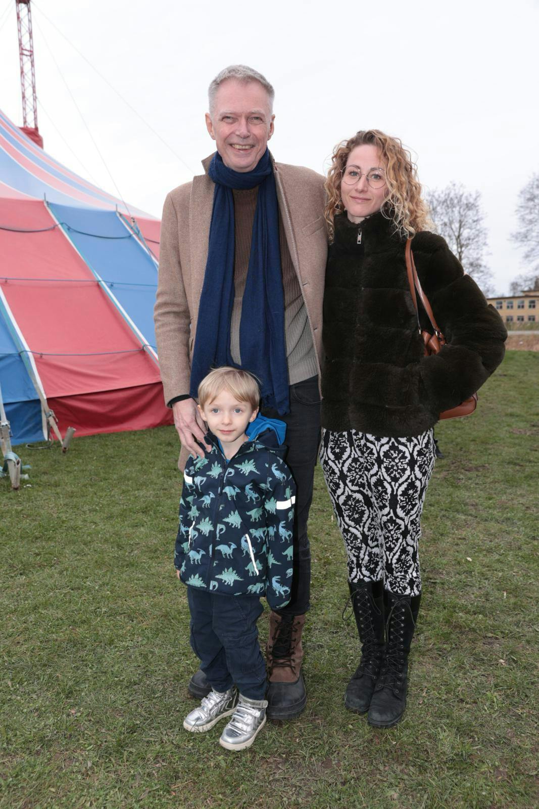 Riskær havde naturligvis familien med i cirkus.